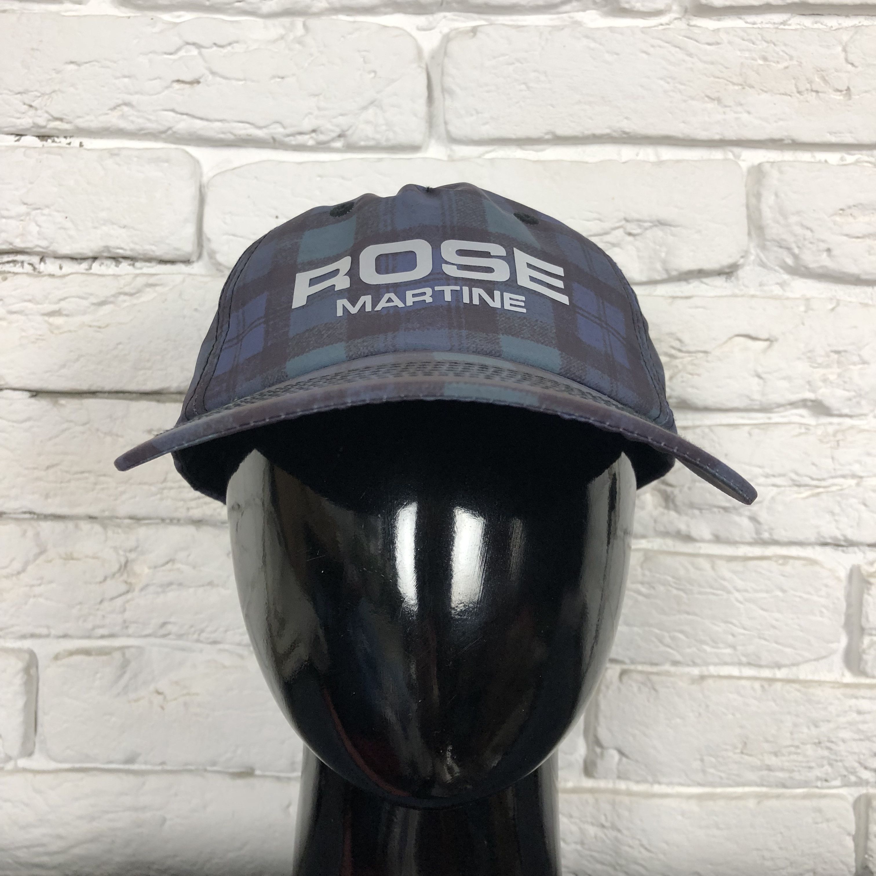 Martine Rose Martine Rose Check Reflective Logo nylon hat cap Size ONE SIZE - 2 Thumbnail