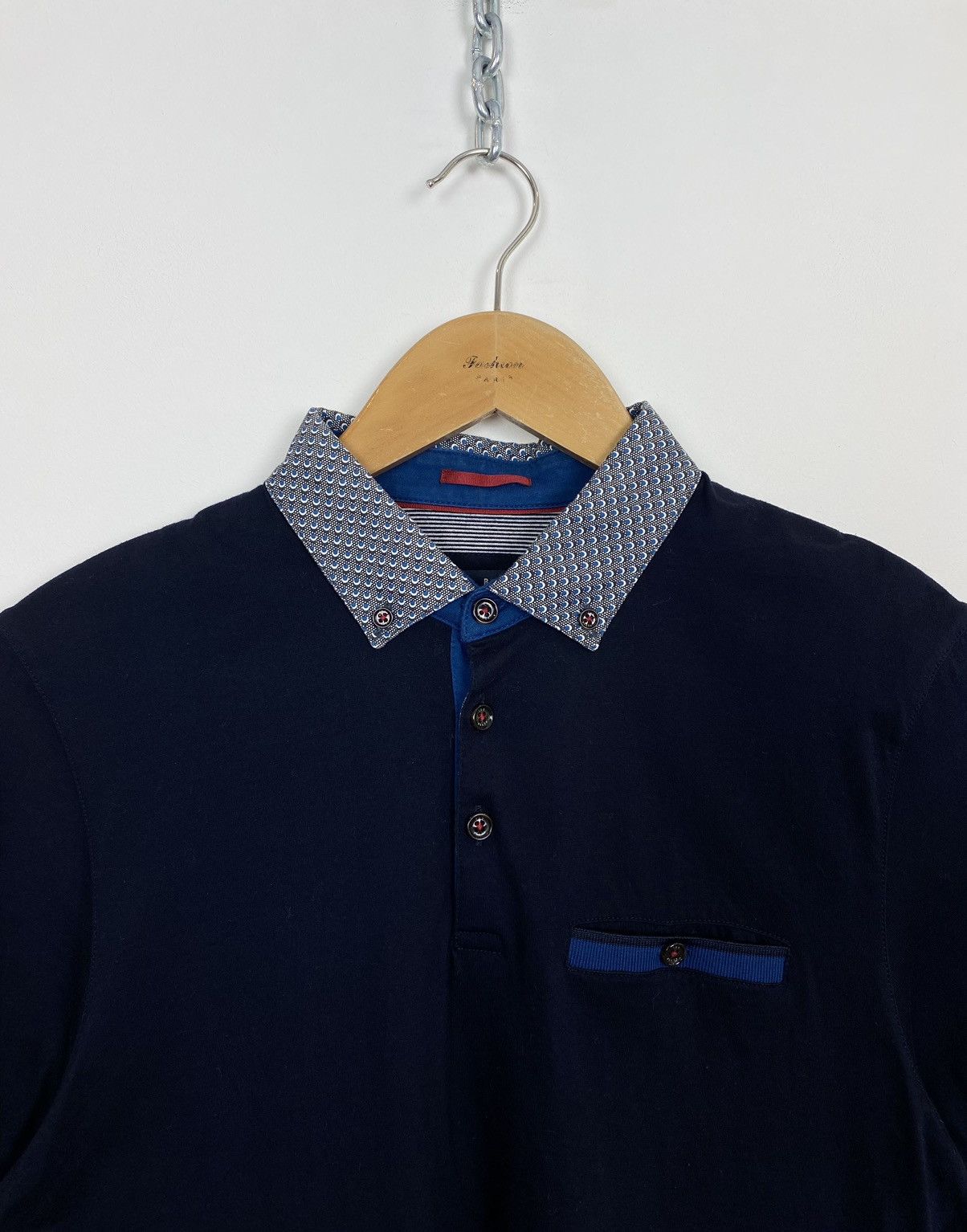 Ted Baker Ted Baker London Polo Shirt Men’s Size 3 Medium Top Blue Size US M / EU 48-50 / 2 - 2 Thumbnail