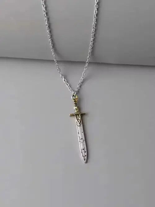 Jewelry Sword Pendant Necklace Size ONE SIZE - 2 Thumbnail