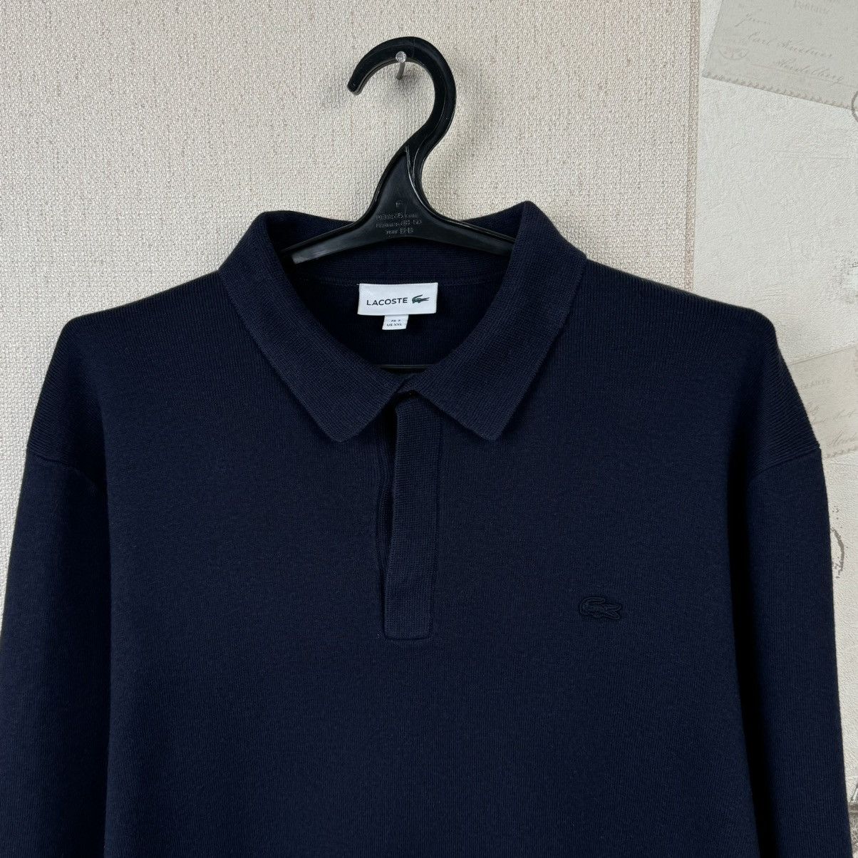Lacoste × Polo Ralph Lauren Lacoste Polo Sweater Longsleeve Dark Blue Mens Regular XXL Size US XXL / EU 58 / 5 - 4 Thumbnail