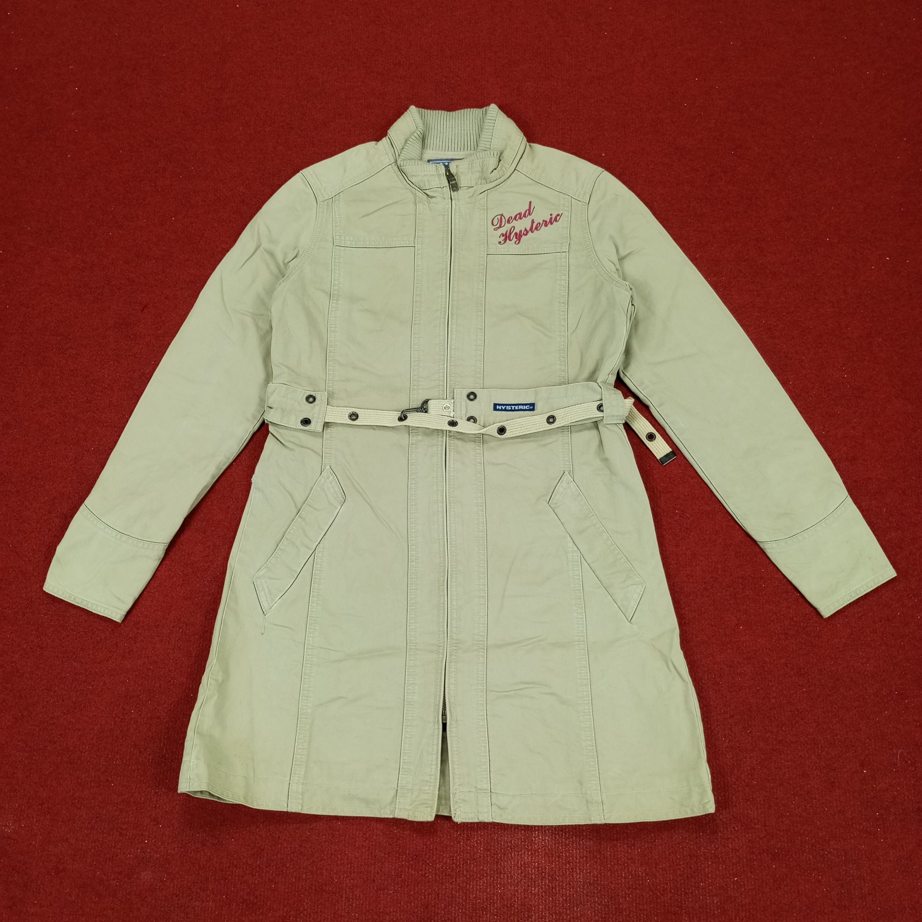 Hysteric Glamour × Japanese Brand × Vintage Hysteric Glamour Winter Style Custom Art Trench Jacket Size XS / US 0-2 / IT 36-38 - 3 Thumbnail