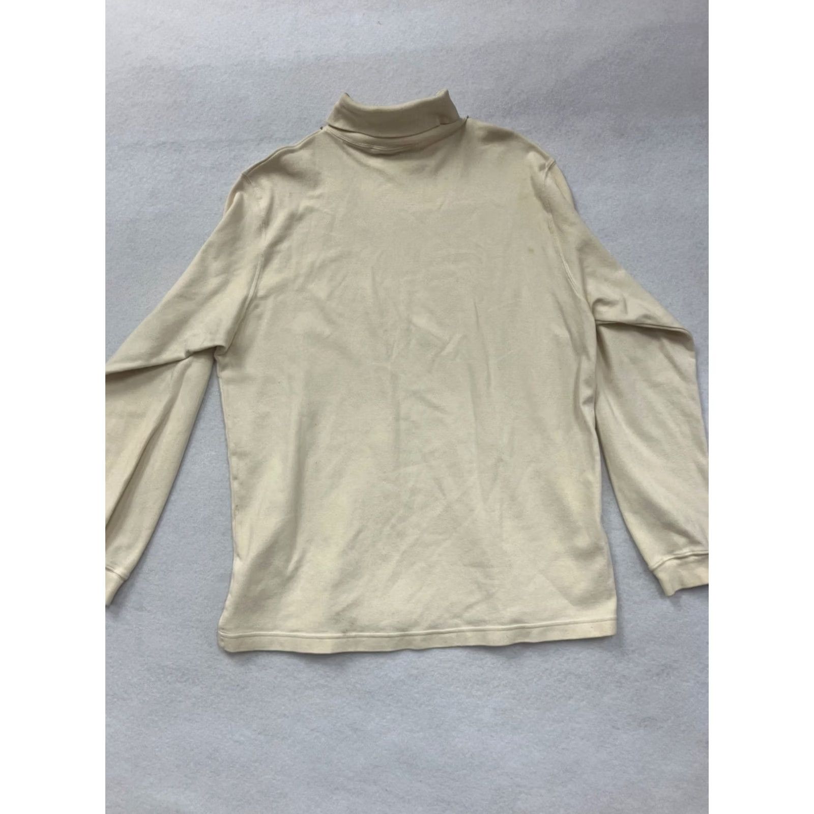 Off-White Field Gear Ivory Turtleneck Sweater Large Men Cotton Regular Size US L / EU 52-54 / 3 - 4 Thumbnail