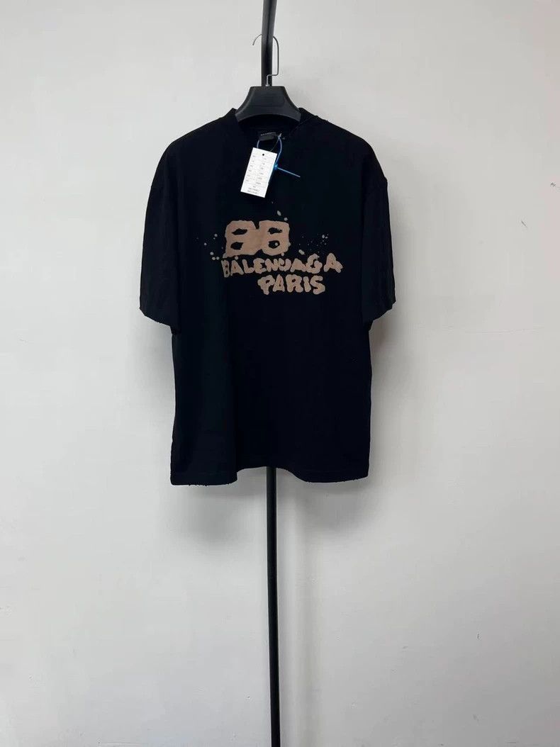 Balenciaga Balenciaga SS23 Logo Print Short Sleeve T-Shirt - dmc Size US S / EU 44-46 / 1 - 1 Thumbnail