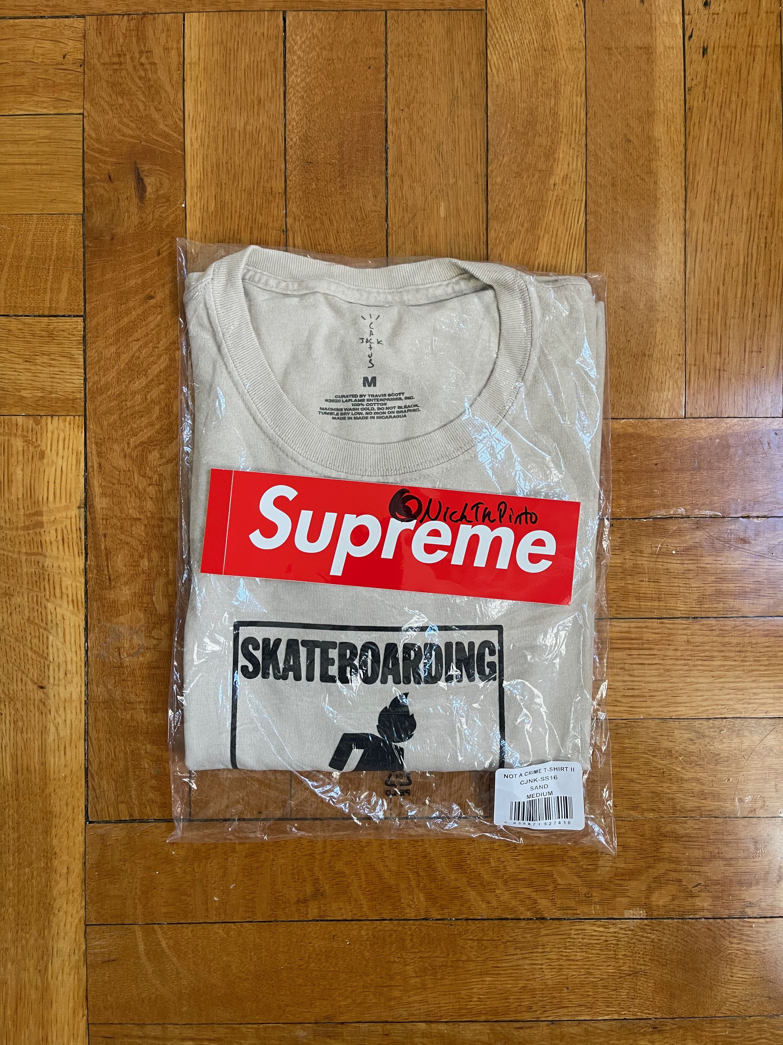 Travis Scott Not a Crime Tee Size US M / EU 48-50 / 2 - 1 Thumbnail