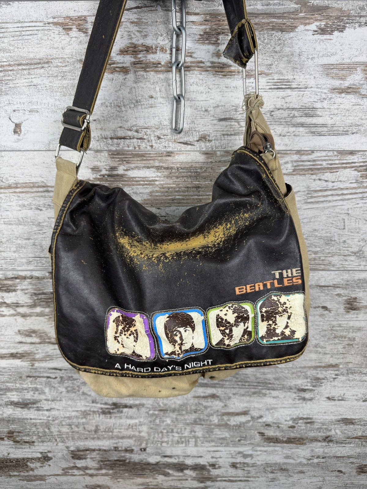 Vintage Mens Vintage The Beatles Leather archive 2005 bag rare rock Size ONE SIZE - 2 Thumbnail