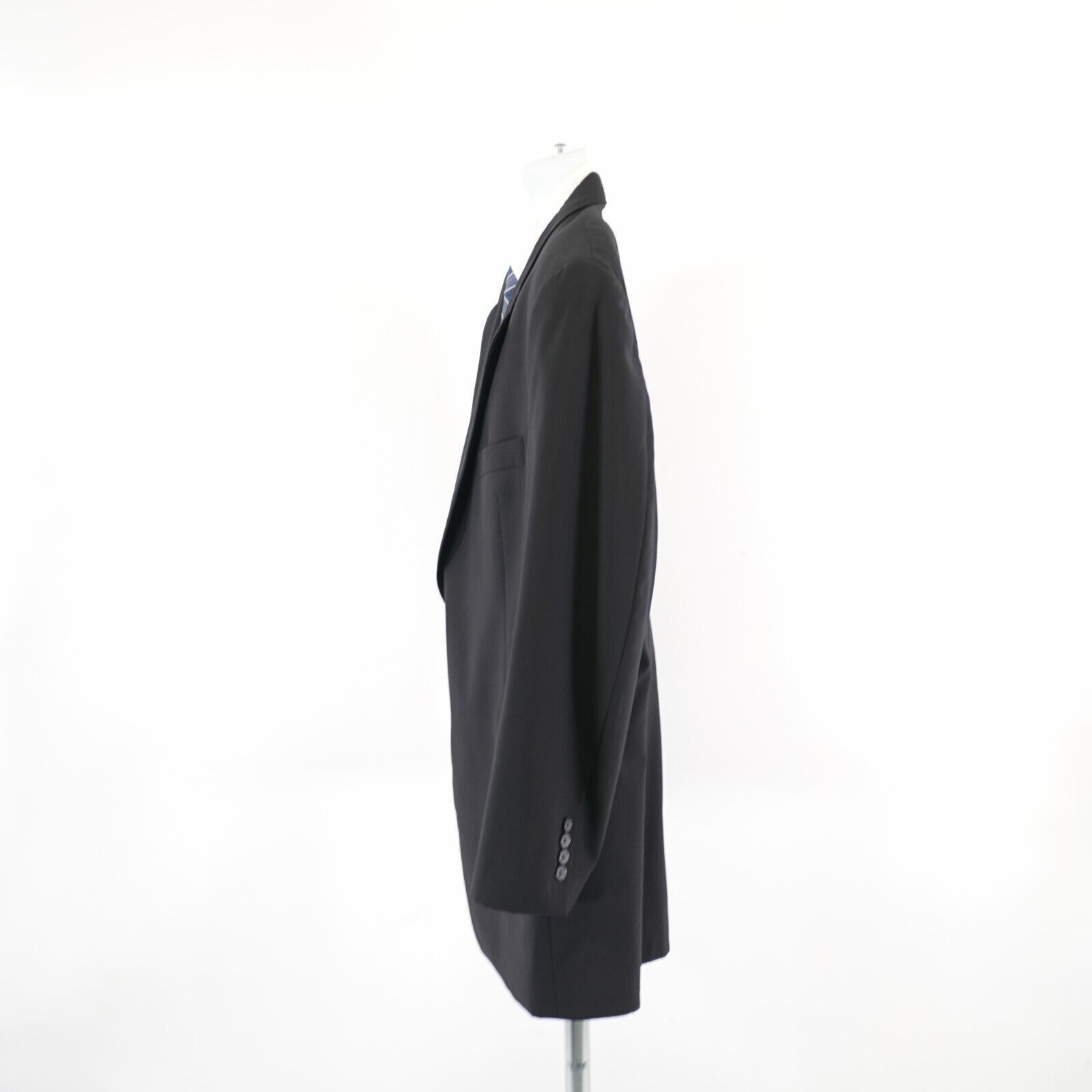 Jos. A. Bank Jos A Bank Worsted Wool Black 2 Button Blazer 44L Tagged 46R Size 44L - 5 Thumbnail