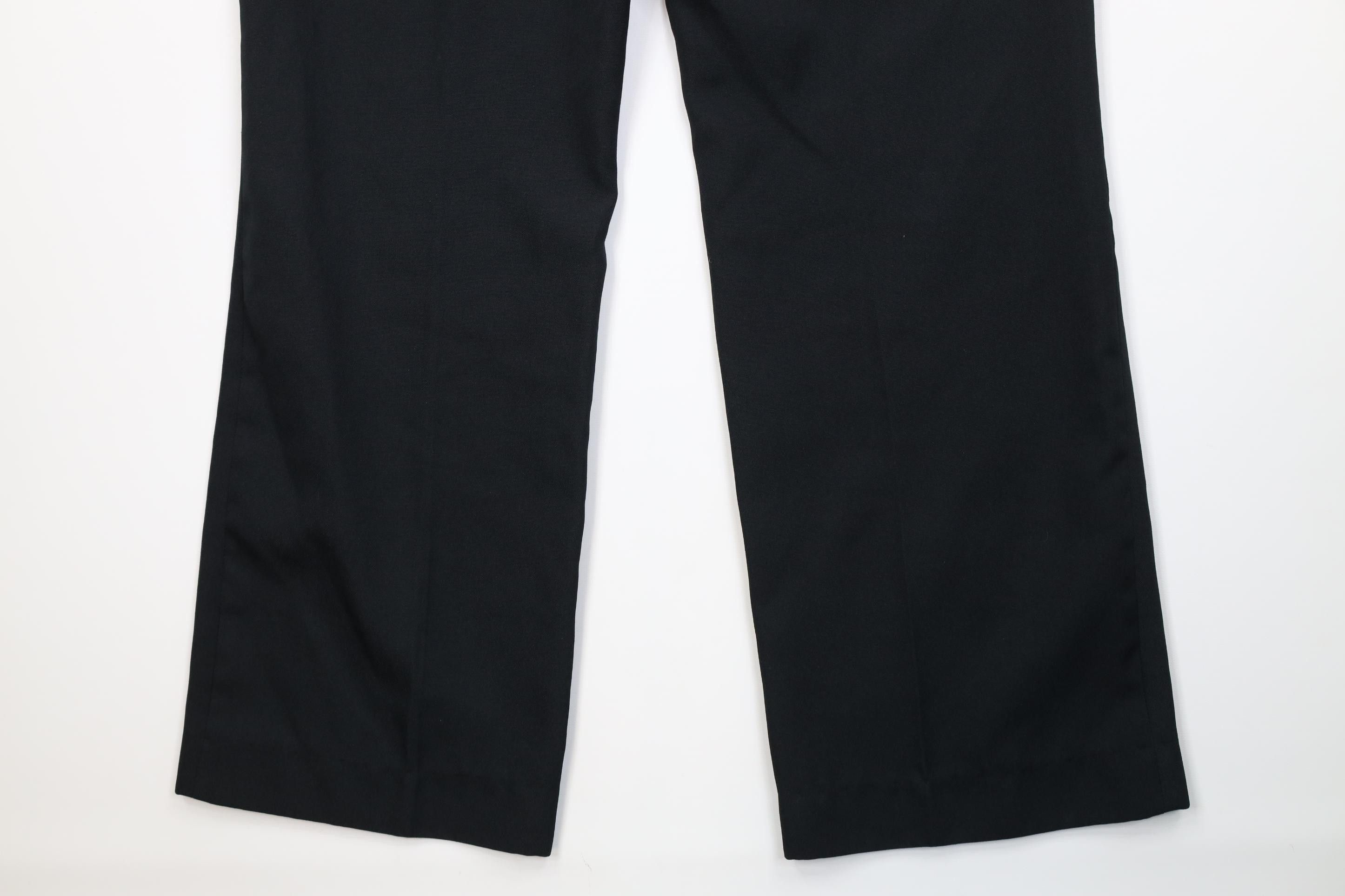 Vintage Vintage 70s Streetwear Flared Wide Leg Chino Pants Black USA Size US 32 / EU 48 - 12 Thumbnail