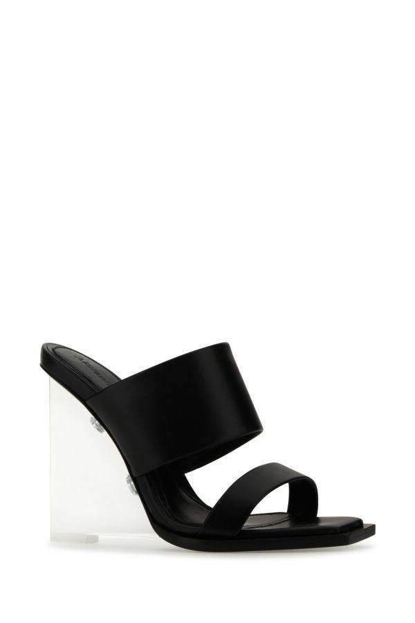 Alexander McQueen o1y0225 Sandals in Black Size US 7 / IT 37 - 2 Thumbnail