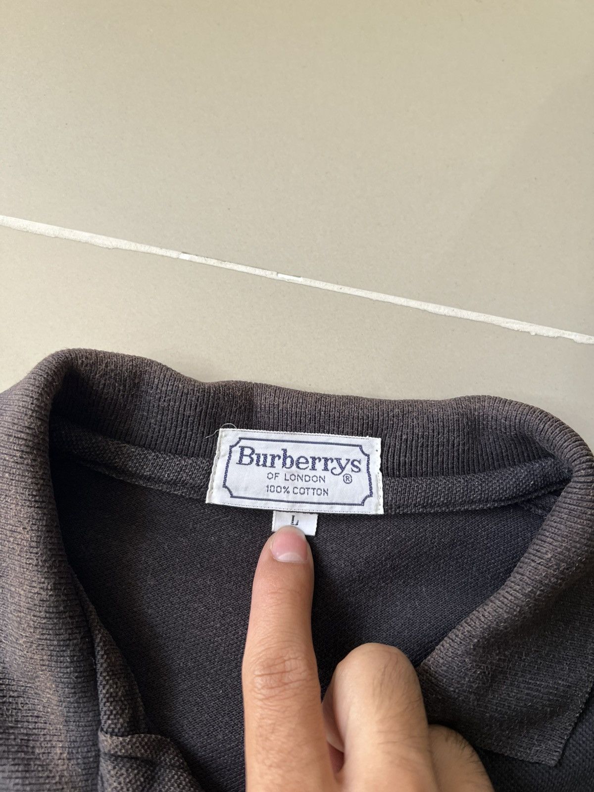 Burberry Faded Vintage Burberry Polo Tees Size US M / EU 48-50 / 2 - 4 Thumbnail