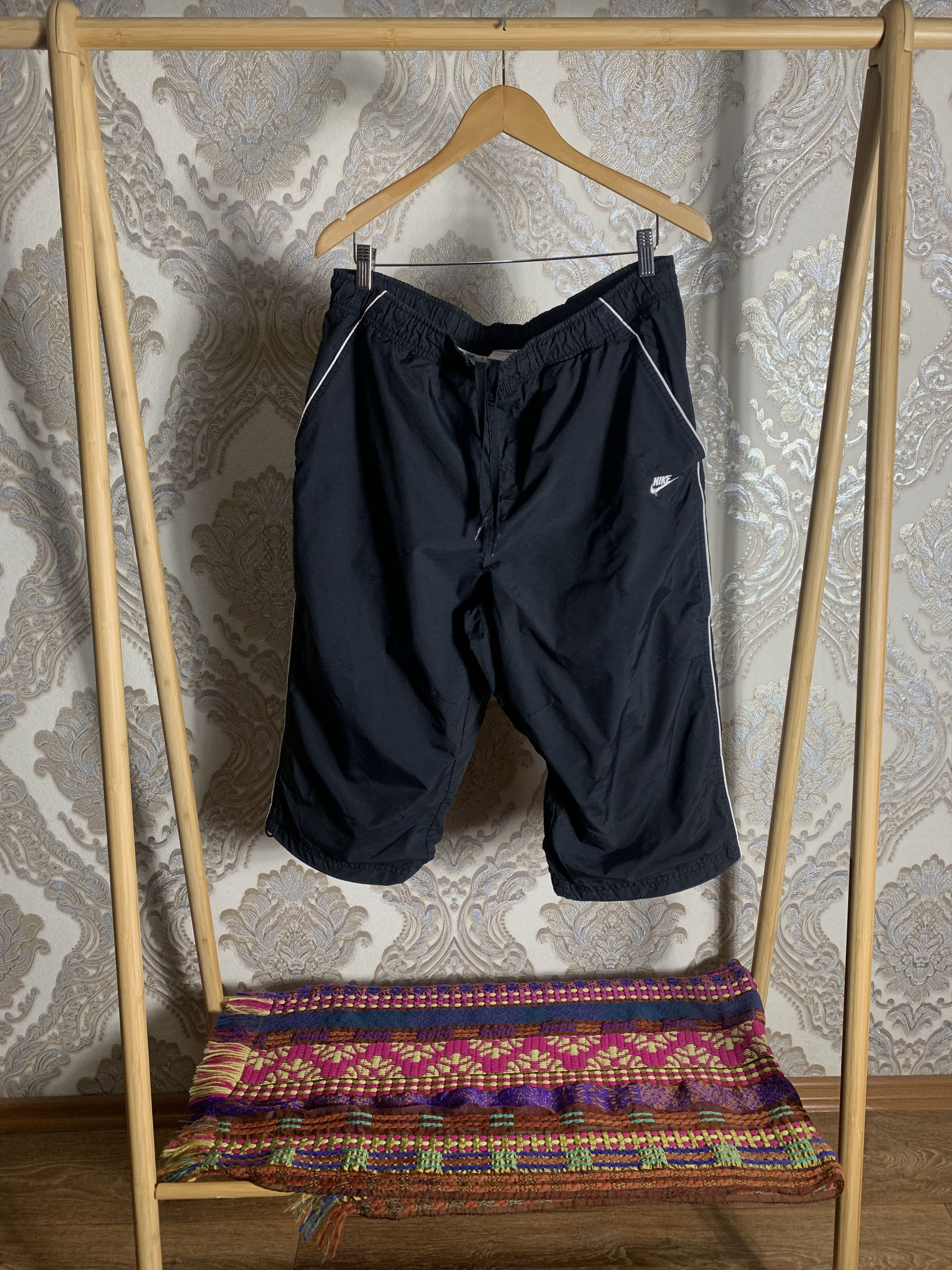 VINTAGE NIKE RETRO NYLON SHORTS DRILL SWOOSH 90s Y2K
