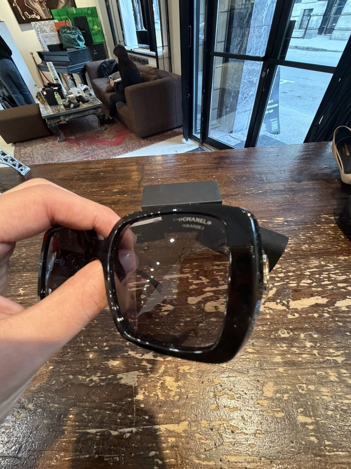 Chanel CHANEL POLARIZED SQUARE SUNGLASSES ✨ Size ONE SIZE - 13 Thumbnail