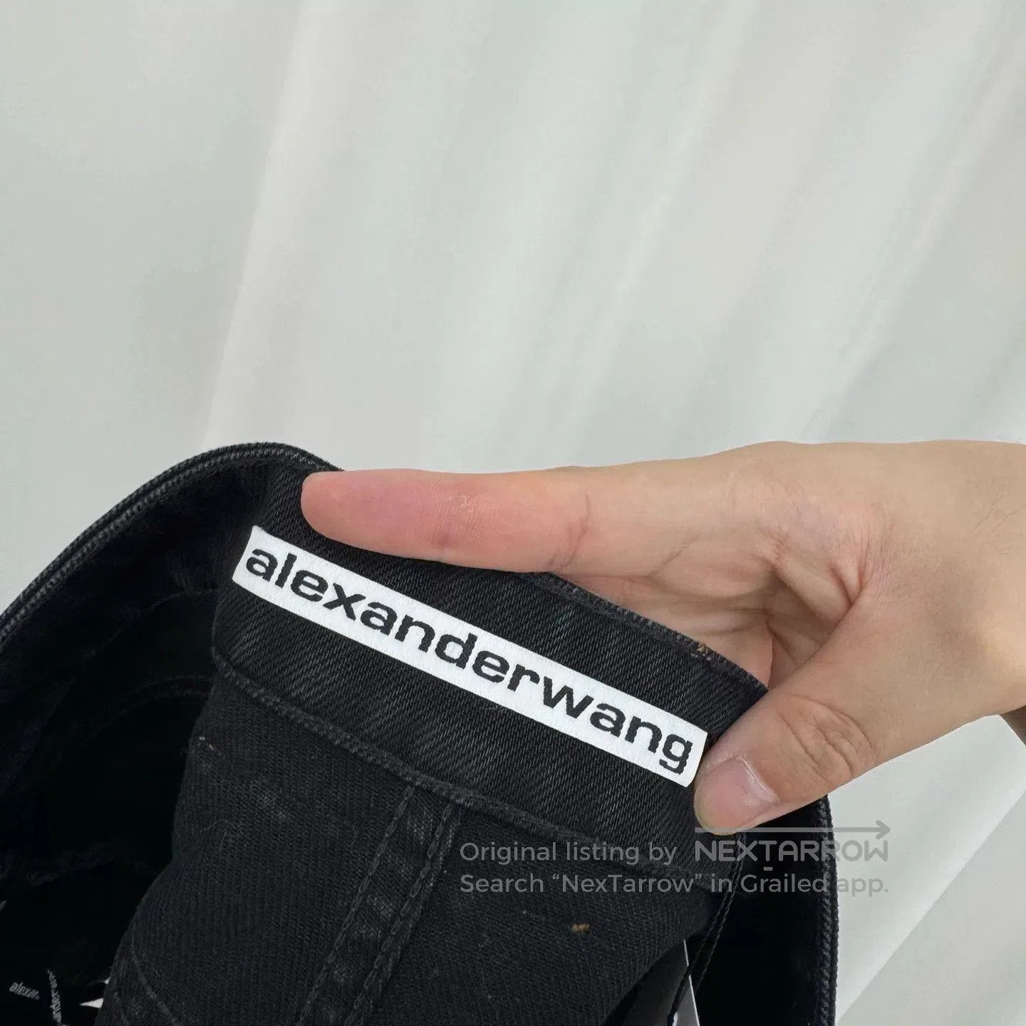 Alexander Wang Alexander Wang Diamond Leather Patch Denim Shorts. Size 27" / US 4 / IT 40 - 6 Thumbnail