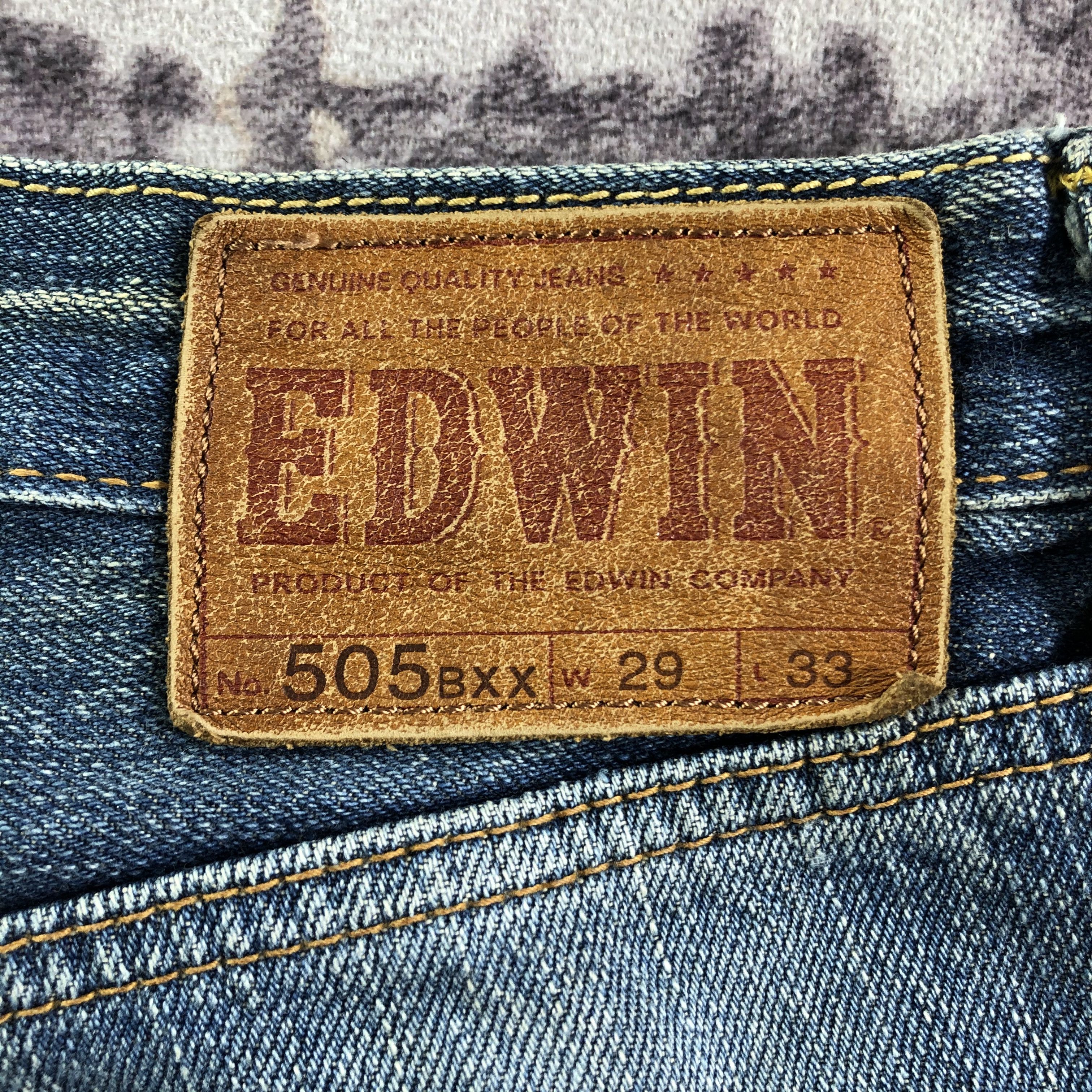 Edwin Vintage Blue Wash Edwin 505 Selvedge Jeans-JM3578 Size US 32 / EU 48 - 5 Thumbnail