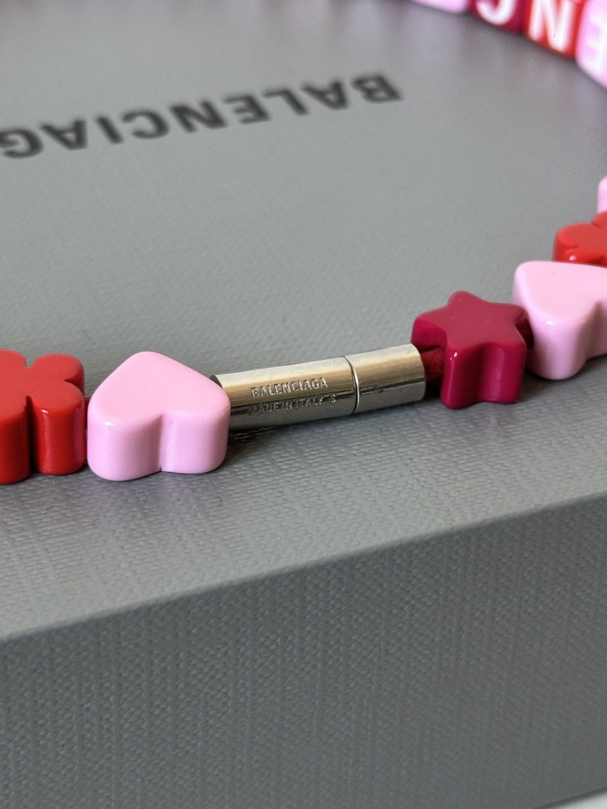 Balenciaga Balenciaga toy choker necklace pink silver Size ONE SIZE - 4 Thumbnail