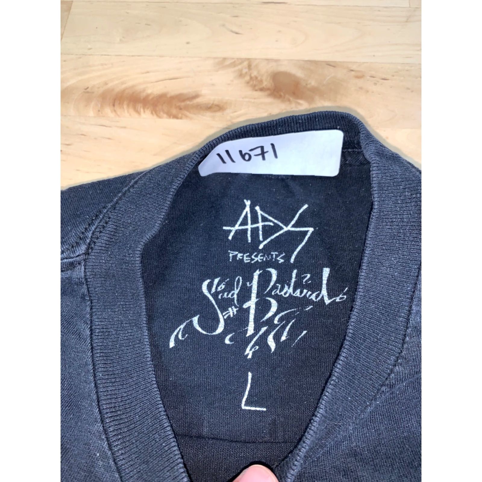 Vintage Sad bastard Band Shirt Mens L Black Rock Grim Reaper Devil Faded 11671 Size US L / EU 52-54 / 3 - 3 Thumbnail