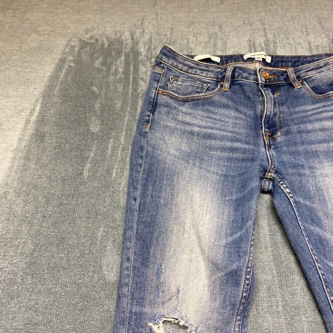 Vintage Vigoss Jagger Skinny Jeans Women 29 Blue Denim Stretch Distressed Casual Outdoor Jeans Women 29 Blue Denim Stretch Distressed Casual Outdoor Size 29" - 4 Thumbnail