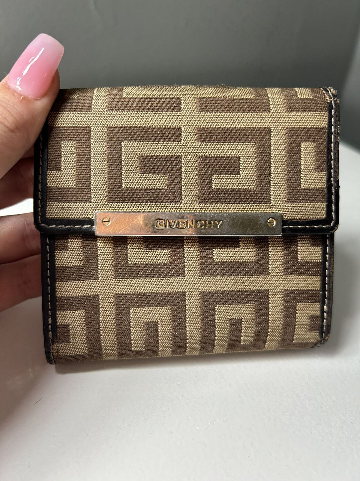 Givenchy Givenchy Monogram Canvas Compact Wallet YO0064 Size ONE SIZE - 1 Thumbnail