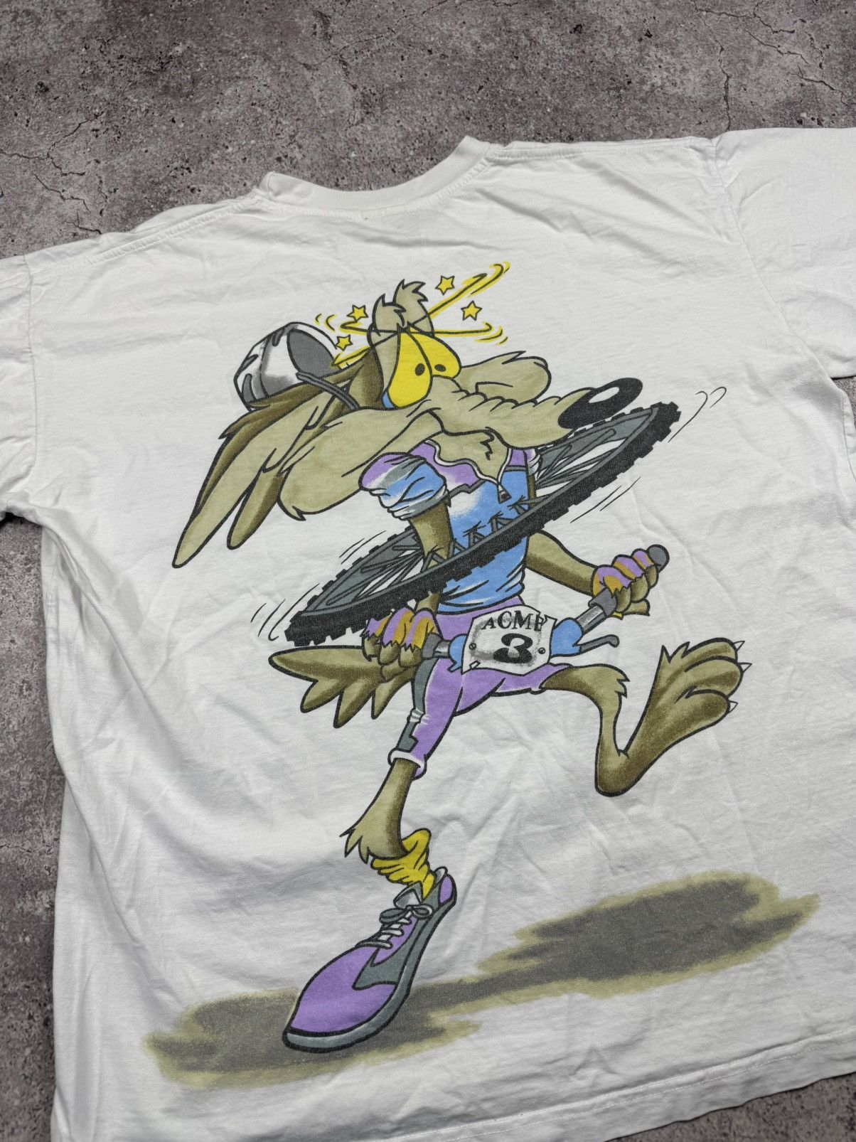 Cartoon Network Vintage 00’s Coyote Double Side Big Print T-Shirt Cartoon Size US M / EU 48-50 / 2 - 2 Thumbnail