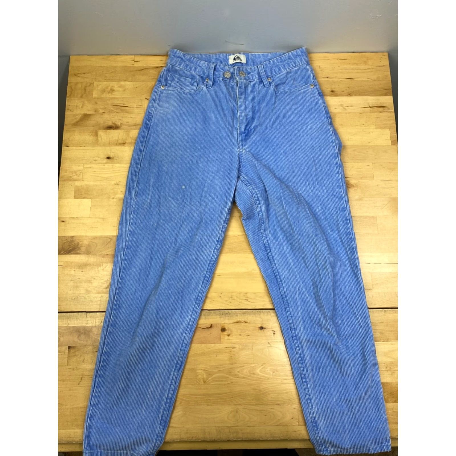 Quiksilver Quiksilver Pants Womens 26 Blue Corduroy Casual Regular Straight Ankle 80s Beach Retro Pockets Size 26" / US 2 / IT 38 - 2 Thumbnail