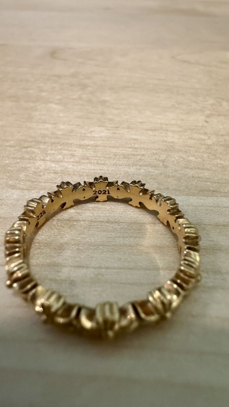 Chrome Hearts Gold Tiny E Band Ring Size 7 Size ONE SIZE - 20 Thumbnail