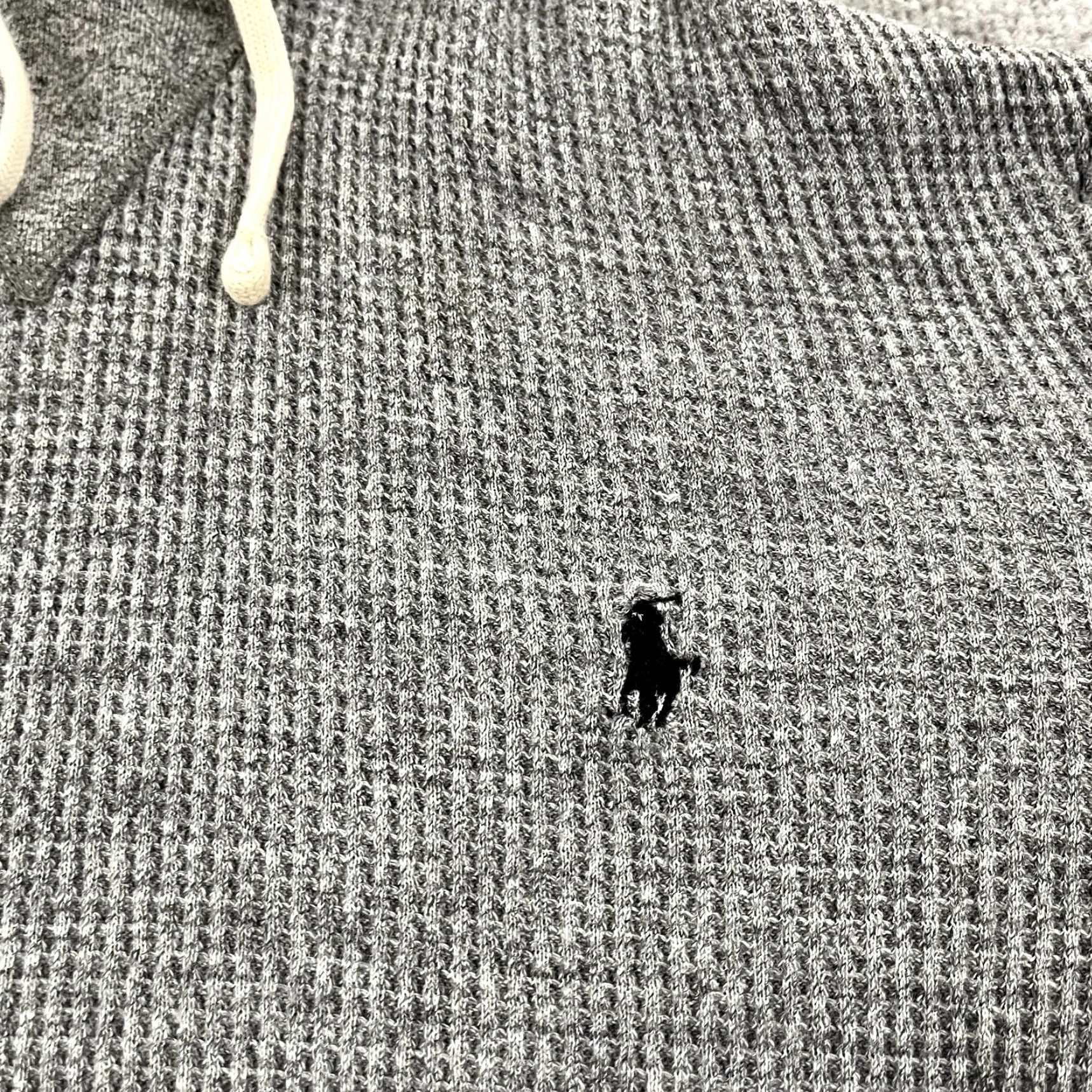 Polo Ralph Lauren POLO RALPH LAUREN Jacket Men L Gray Lightweight Thermal Knit Pullover Hooded Size US L / EU 52-54 / 3 - 2 Thumbnail