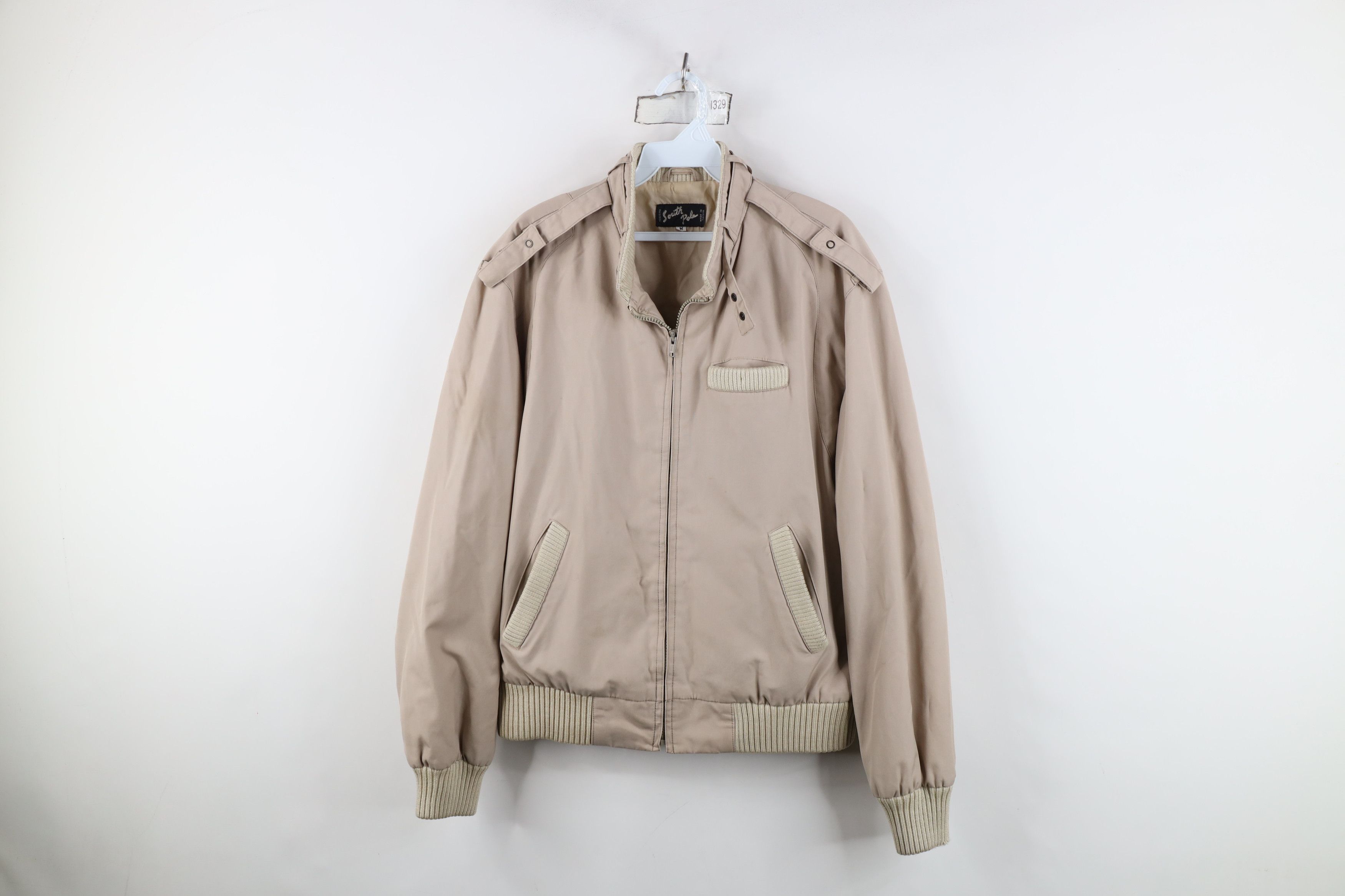 Vintage Vintage 70s 80s Streetwear Full Zip Cafe Racer Bomber Jacket Size US M / EU 48-50 / 2 - 1 Thumbnail
