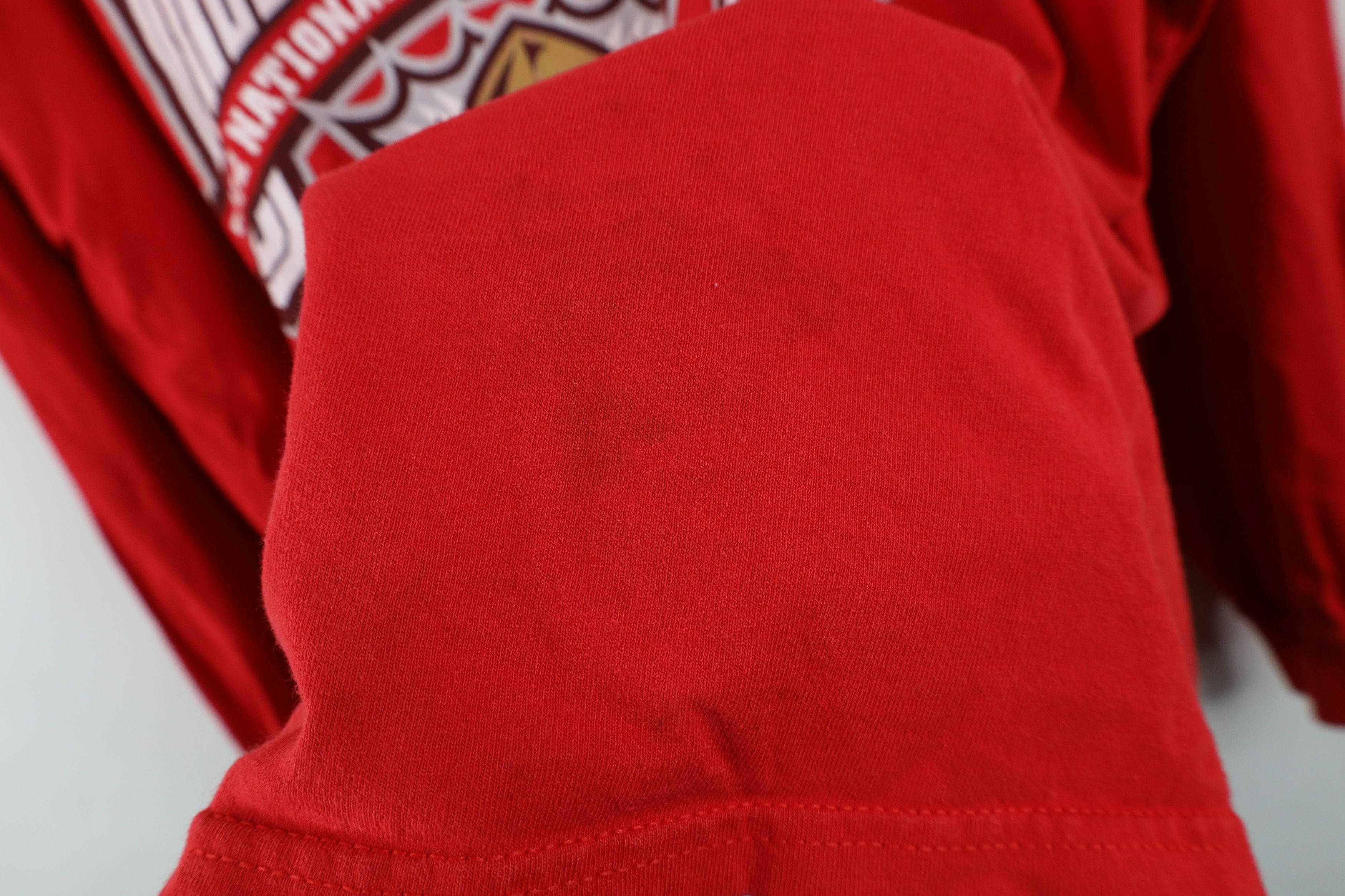 Vintage Vintage Y2K Ohio State University Football T-Shirt Red Size US XL / EU 56 / 4 - 5 Thumbnail