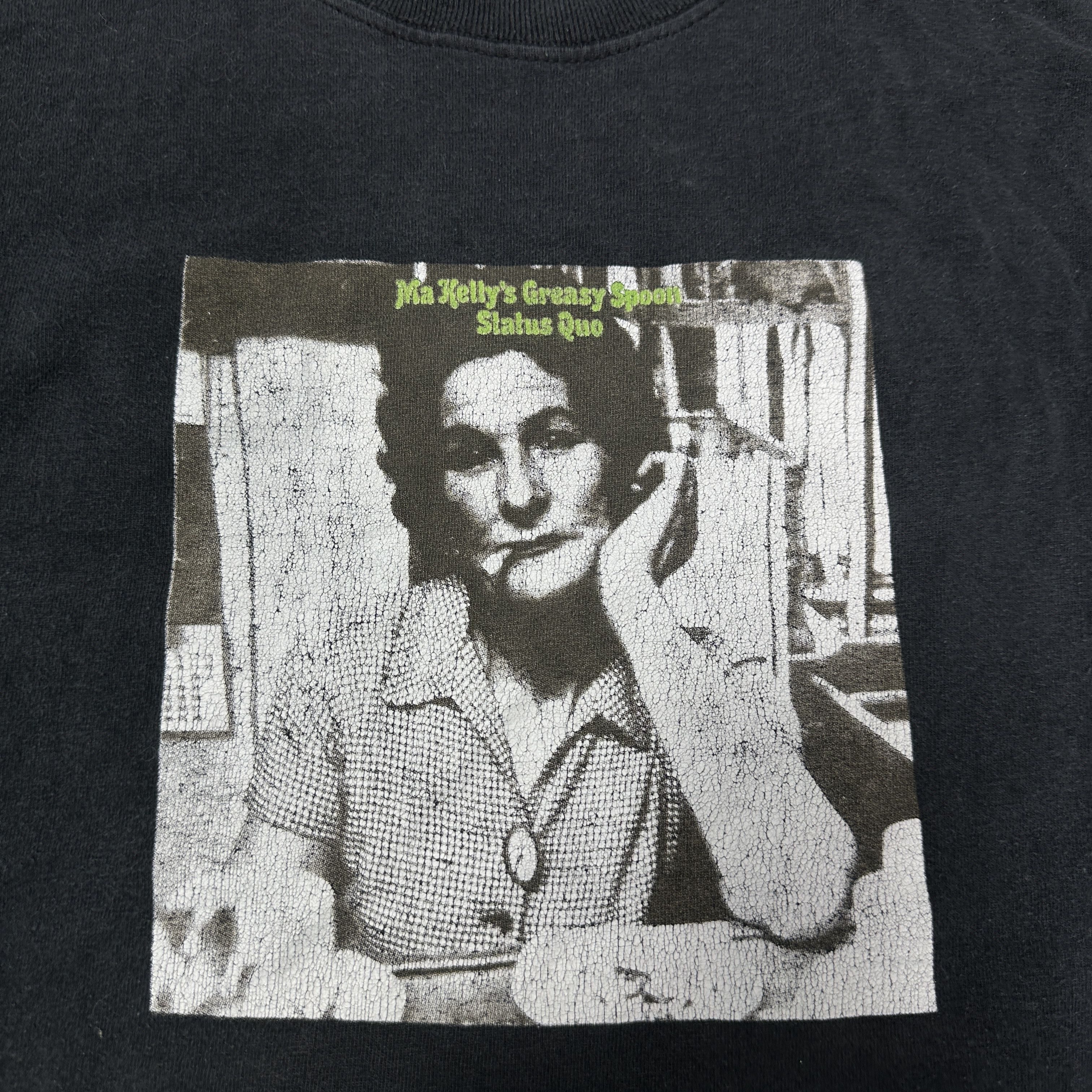 Vintage Vintage Status Quo Ma Kelly’s Grasy Spoon T-shirt Y2K Size US L / EU 52-54 / 3 - 4 Thumbnail