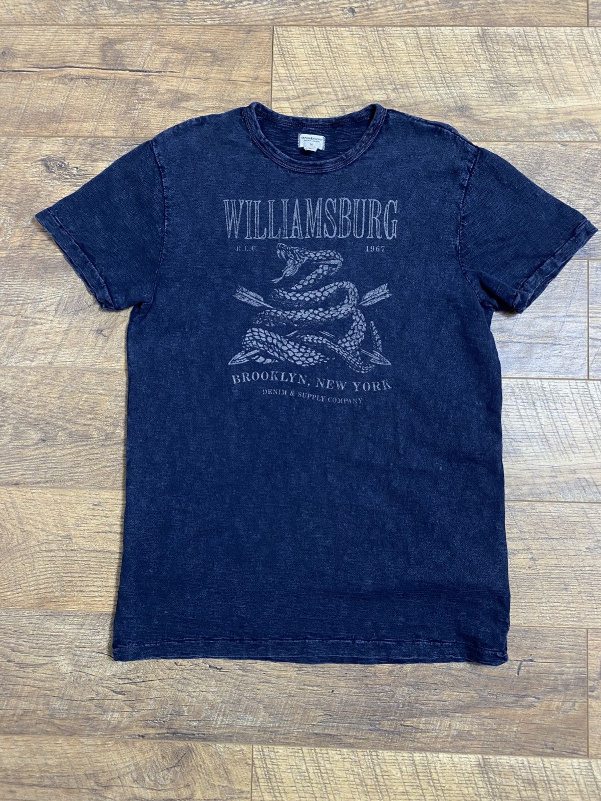 Denim & Supply Ralph Lauren Denim & Supply Ralph Lauren Williamsburg Brooklyn Snake Tee Size US XL / EU 56 / 4 - 1 Thumbnail