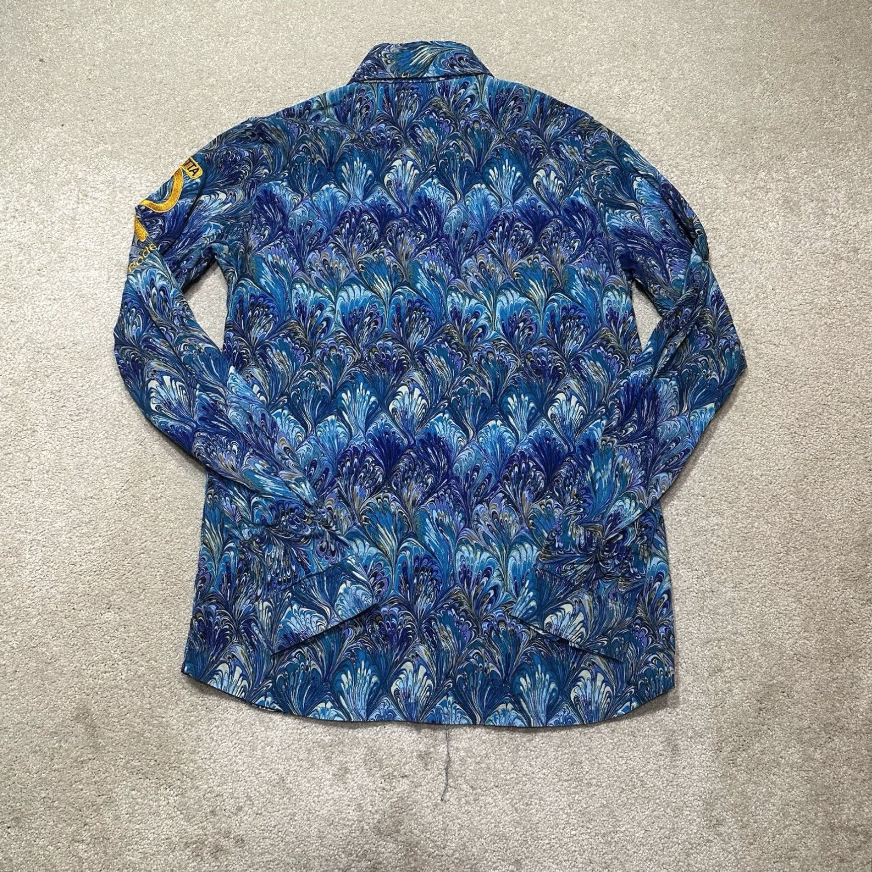 Vintage VINTAGE Mo Betta Pearl Snap Shirt Womens Small Blue Paisley Embroidered Shirt Womens Small Blue Paisley Embroidered Size S / US 4 / IT 40 - 3 Thumbnail