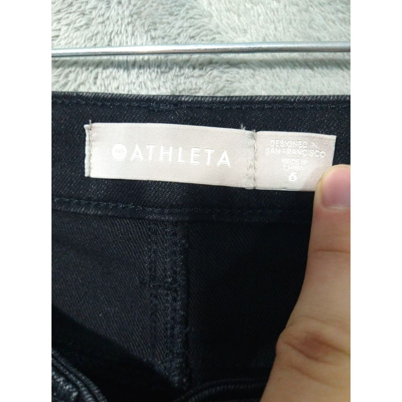 Athleta Athleta Jeans Womens 6 Black Sculptek Ultra Skinny Mid Rise Stretch Denim 5-Pocket Womens Jeans 90s? Size 28" / US 6 / IT 42 - 7 Thumbnail