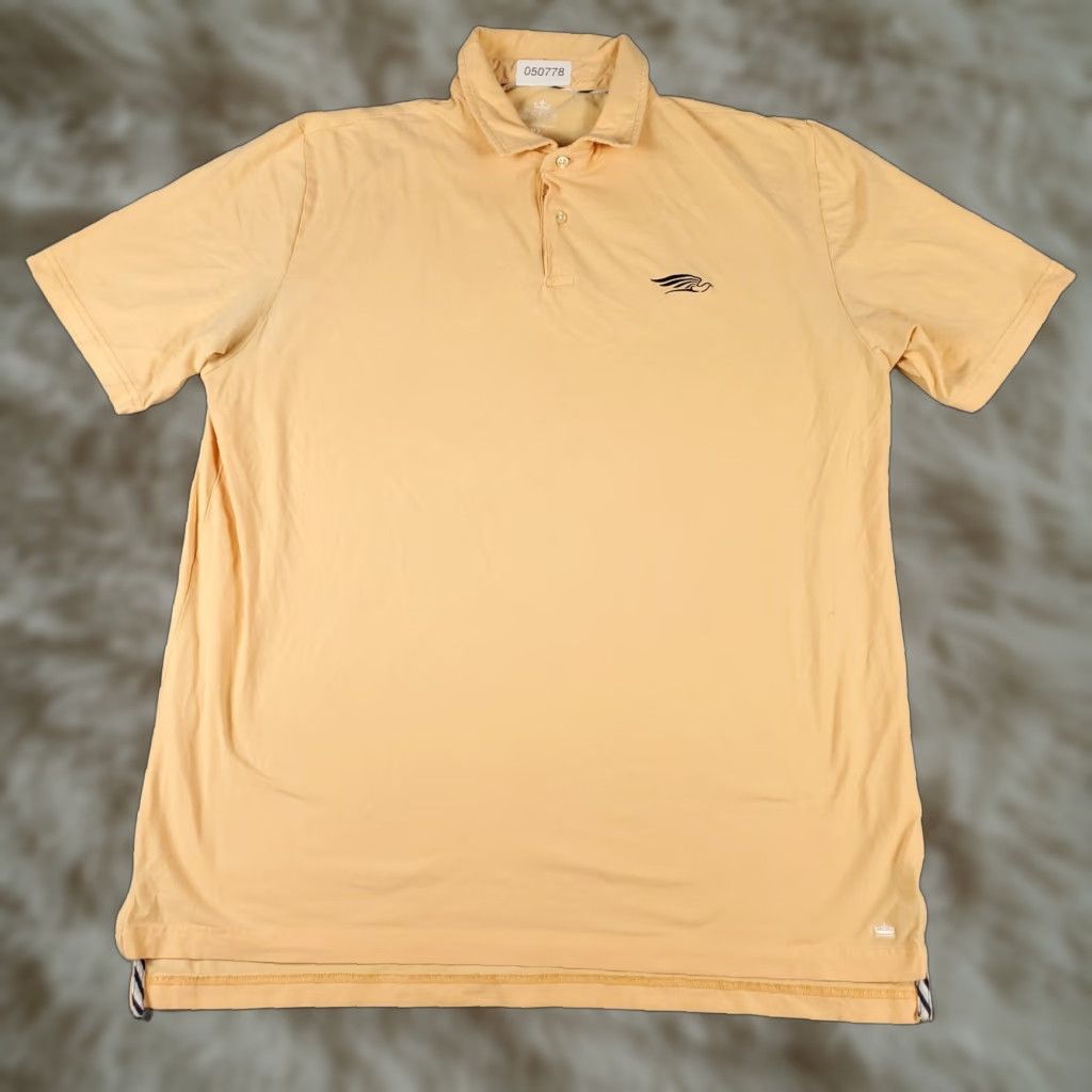 Peter Millar Peter Millar Shirt Mens Size XL Orange Golf Casual Short Sleeve Stained Size US XL / EU 56 / 4 - 1 Thumbnail
