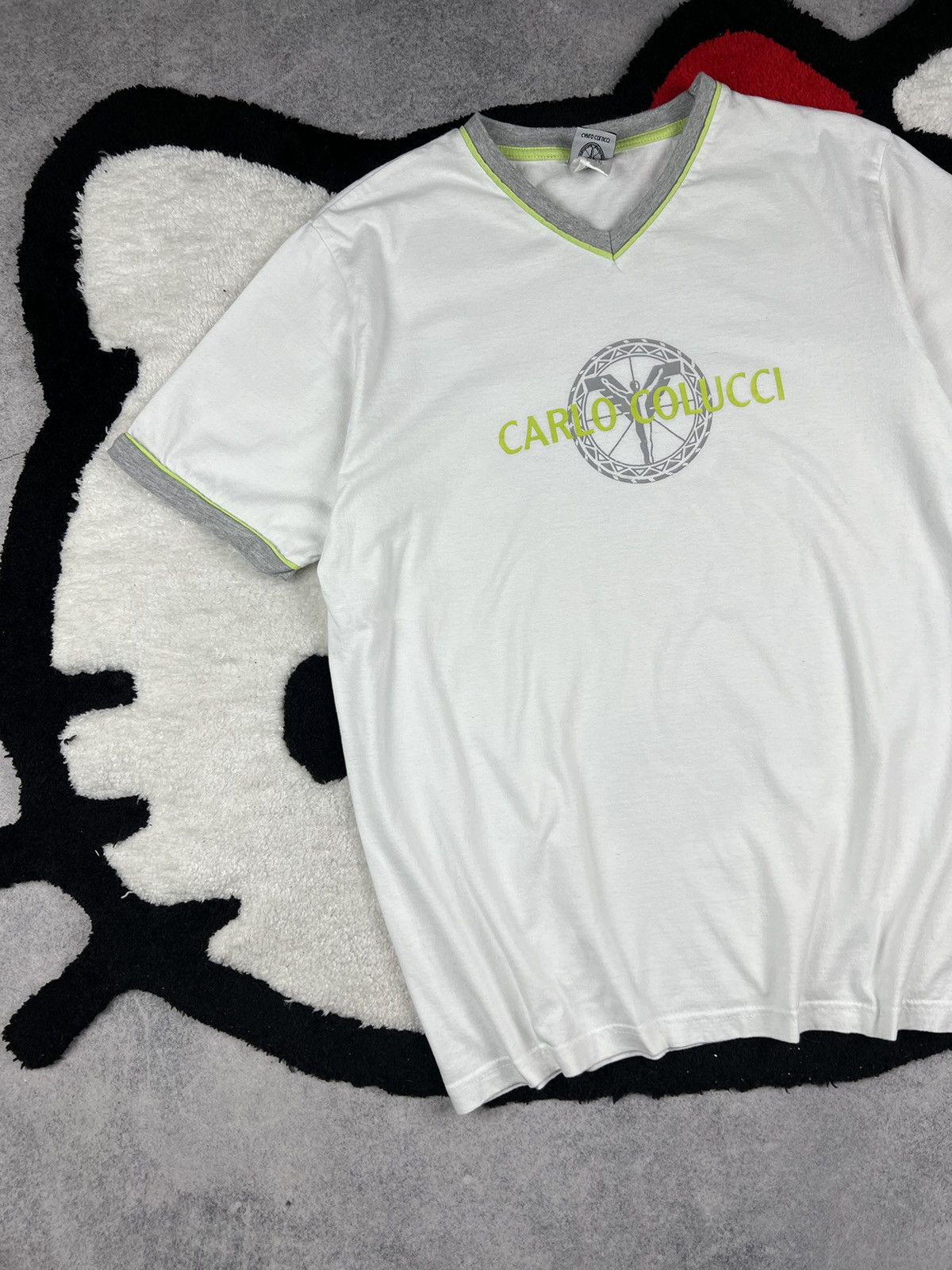 Carlo Colucci Vintage Carlo Colucci Italy Designer Big Logo Y2K Tee Size US L / EU 52-54 / 3 - 2 Thumbnail