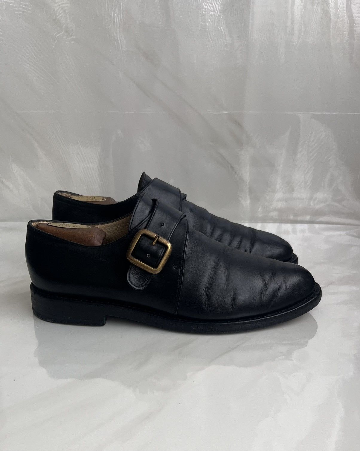 Paraboot Paraboot black leather single monk strap Dress shoes Size US 9 / EU 42 - 4 Thumbnail