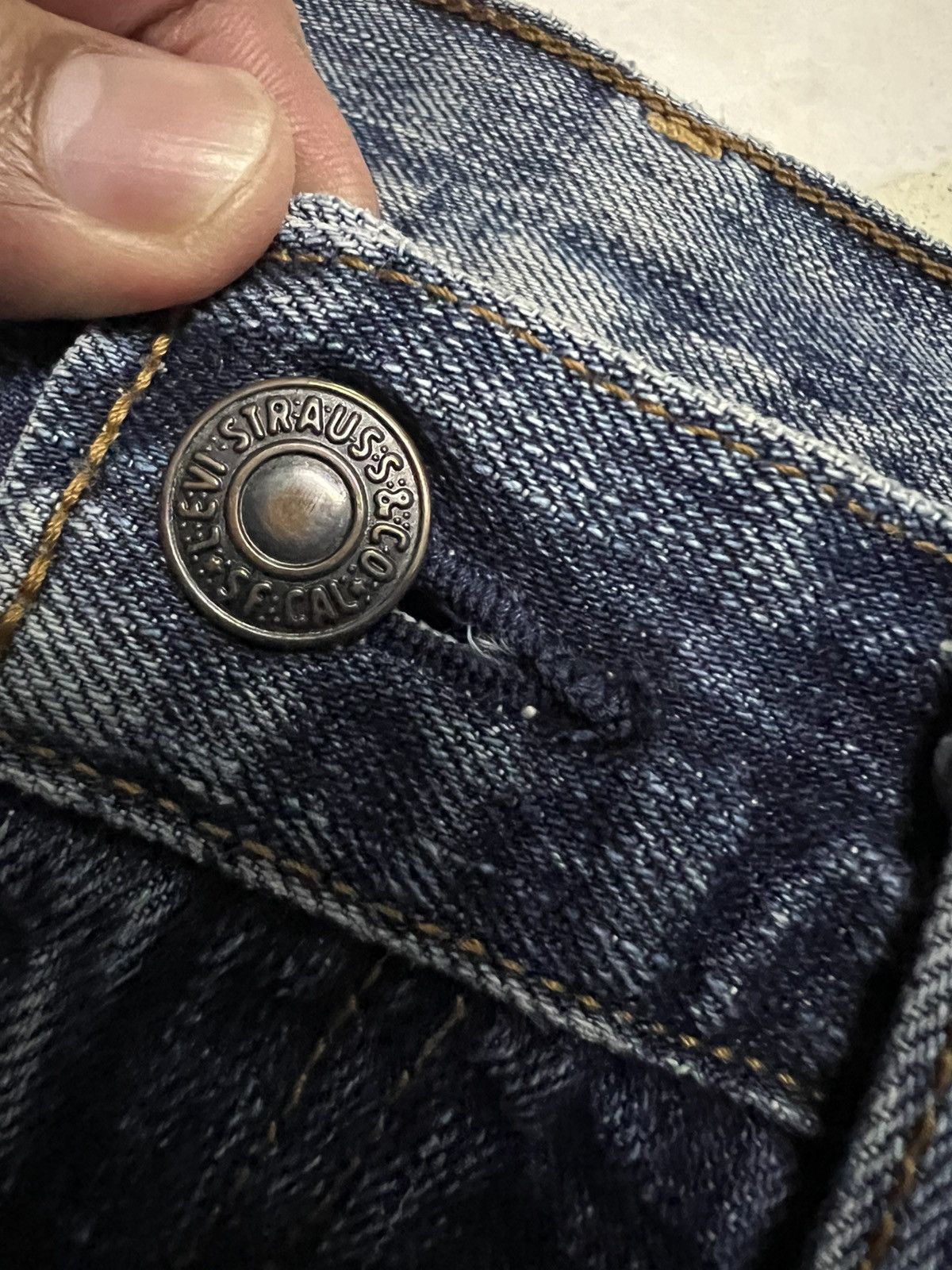 Jean × Levi's × Vintage 💥Flare💥Insane 90’s Style Levis 517 Distressed Faded Jean Size US 32 / EU 48 - 10 Thumbnail