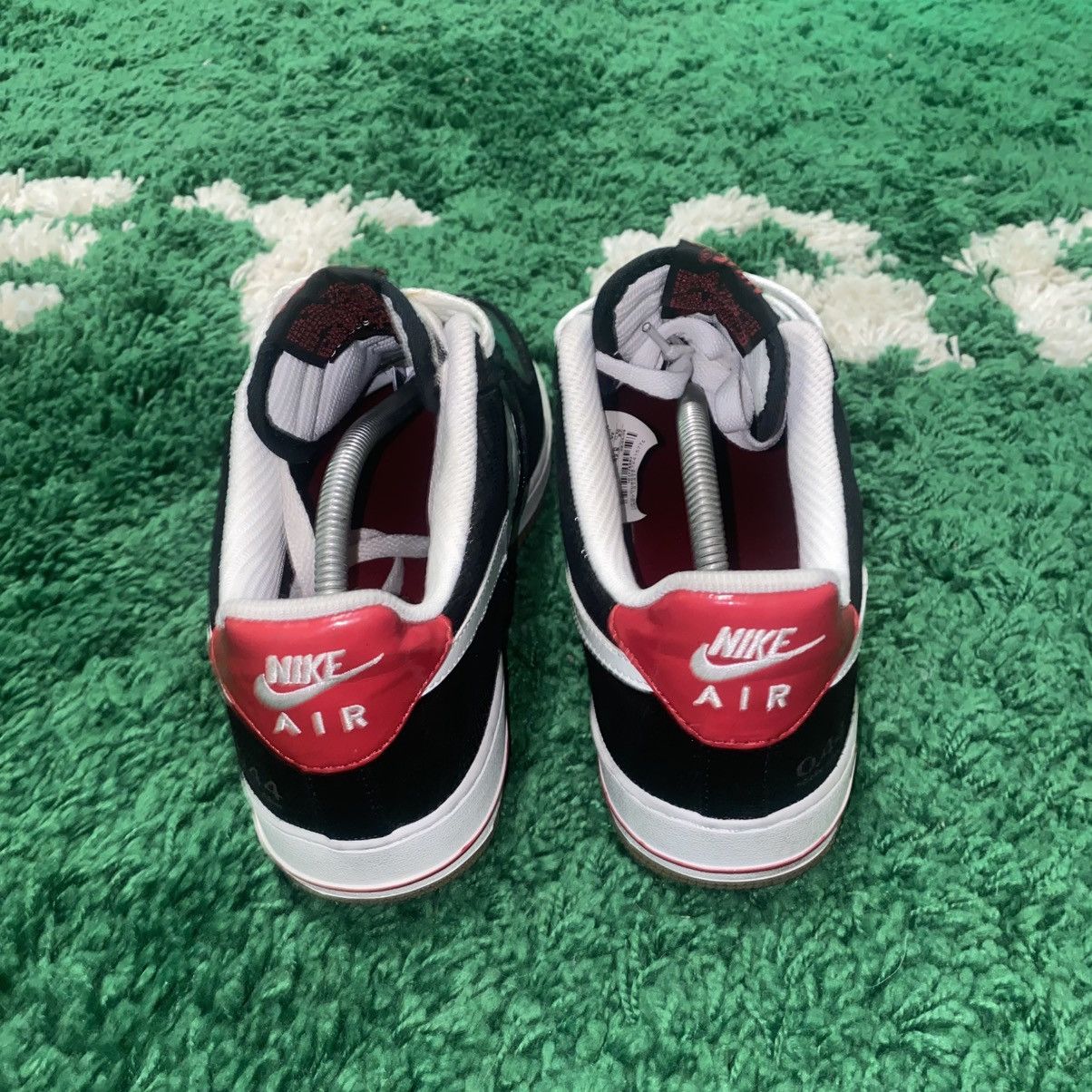 Nike Nike Air Force 1 Low “Sticky Rubber” G-44 2009 – Black/Red Size US 9 / EU 42 - 4 Thumbnail