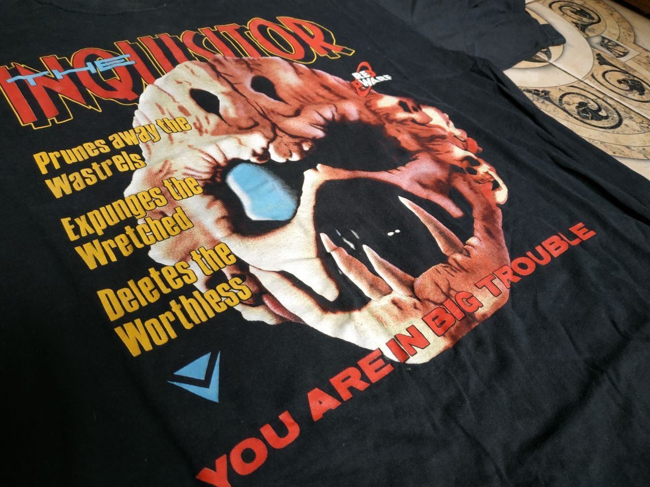 Vintage 1992 Red Dwarf V The Inquisitor Vintage T-Shirt BBC Promo Size US XL / EU 56 / 4 - 11 Thumbnail