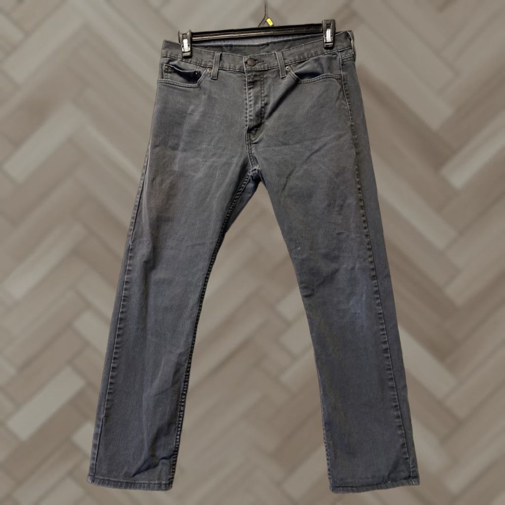 Levi's VINTAGE Levi’s 512 Jeans Slim 32x30 Faded Black Denim 5-Pocket Regular Men Size US 32 / EU 48 - 1 Thumbnail