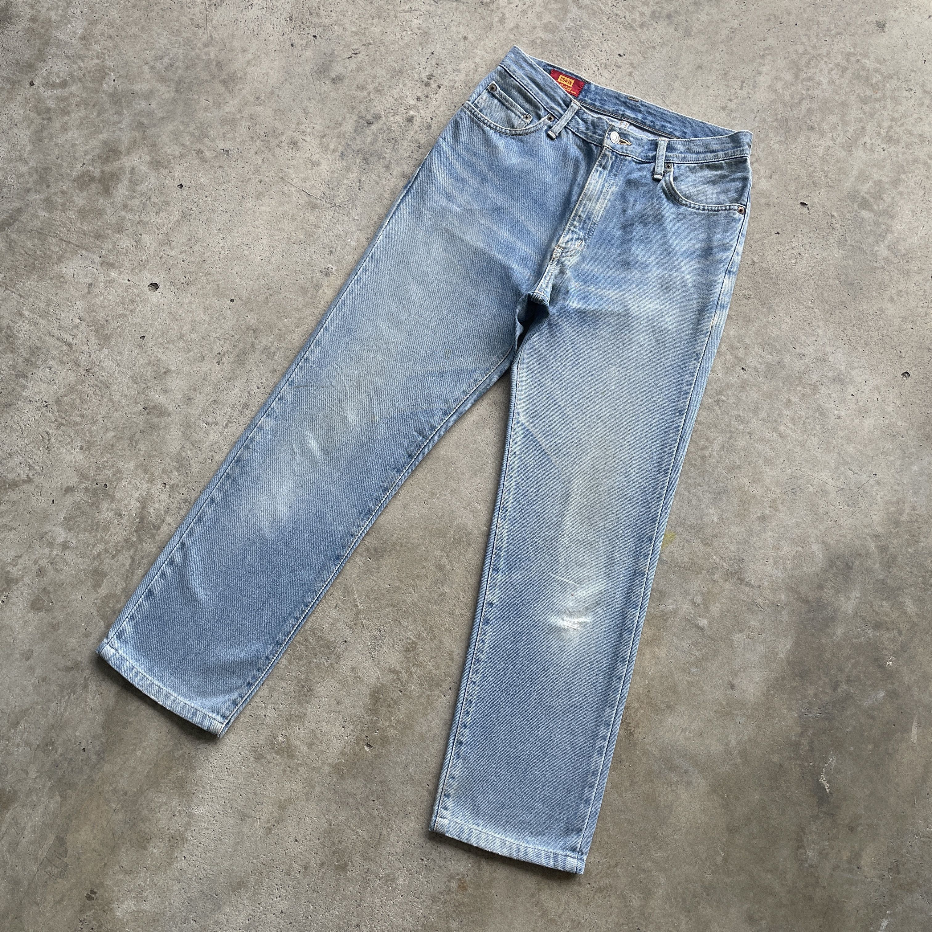 Edwin × Faded Glory × Vintage VINTAGE EDWIN US CLASSIC JEANS WASH FADED DENIM PANTS W29 Size US 29 - 1 Thumbnail