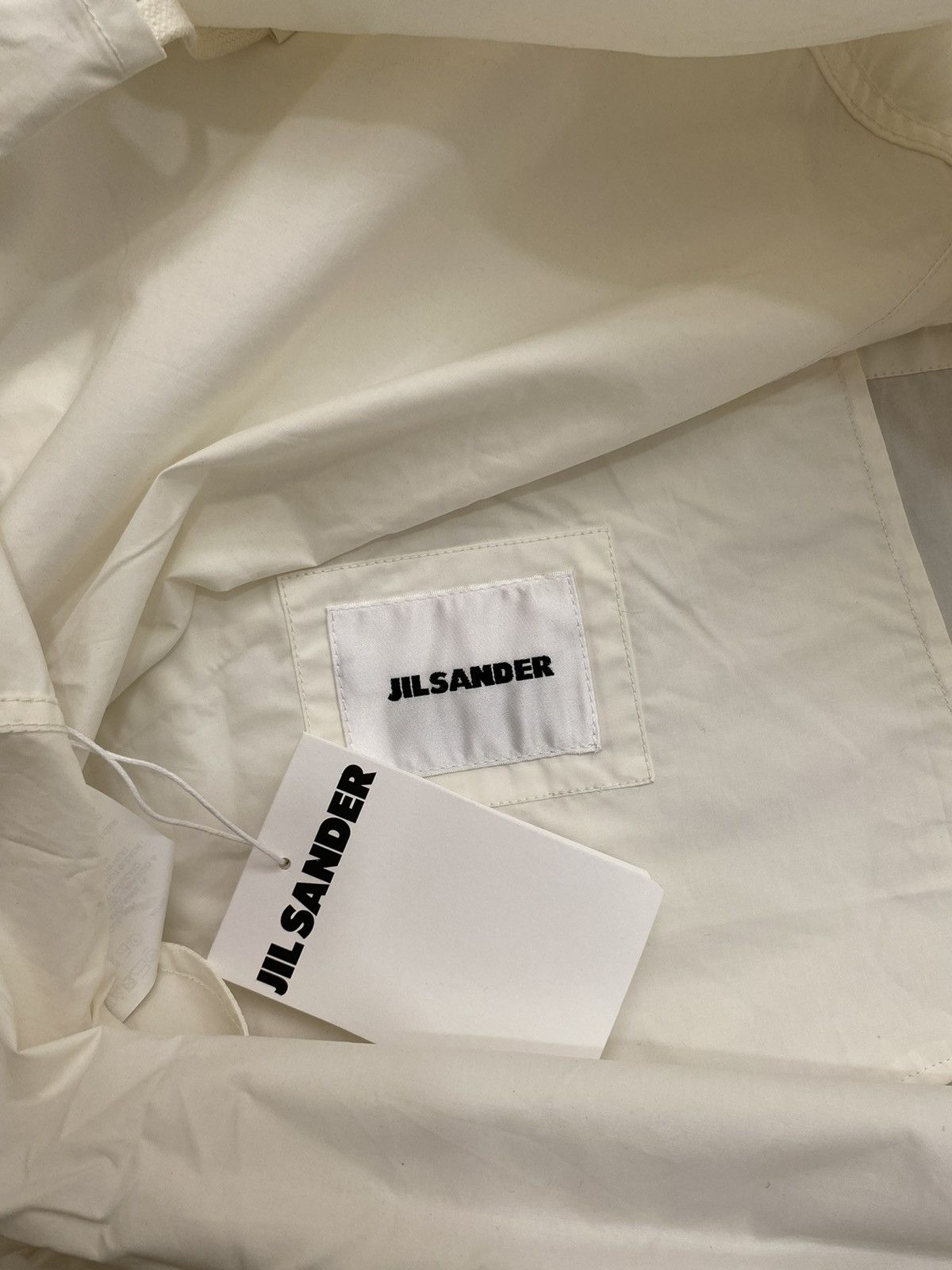 Jil Sander *DS* Jil Sander Logo Print Hooded Parka Raincoat SIZE 34 Size US M / EU 48-50 / 2 - 5 Thumbnail