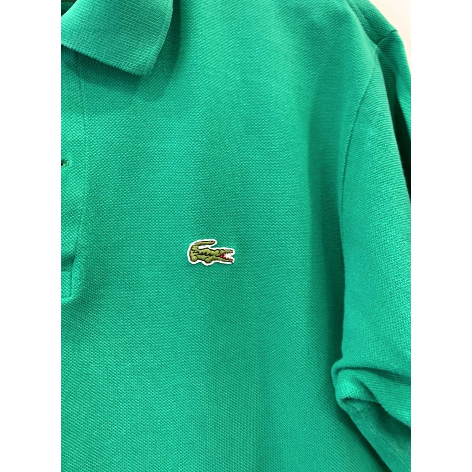 Lacoste VINTAGE Lacoste Polo Shirt XL Green Men 1980s 1990s Devanlay Made in France Chemise Lacoste 100% Cotton Polo Size US XL / EU 56 / 4 - 6 Thumbnail