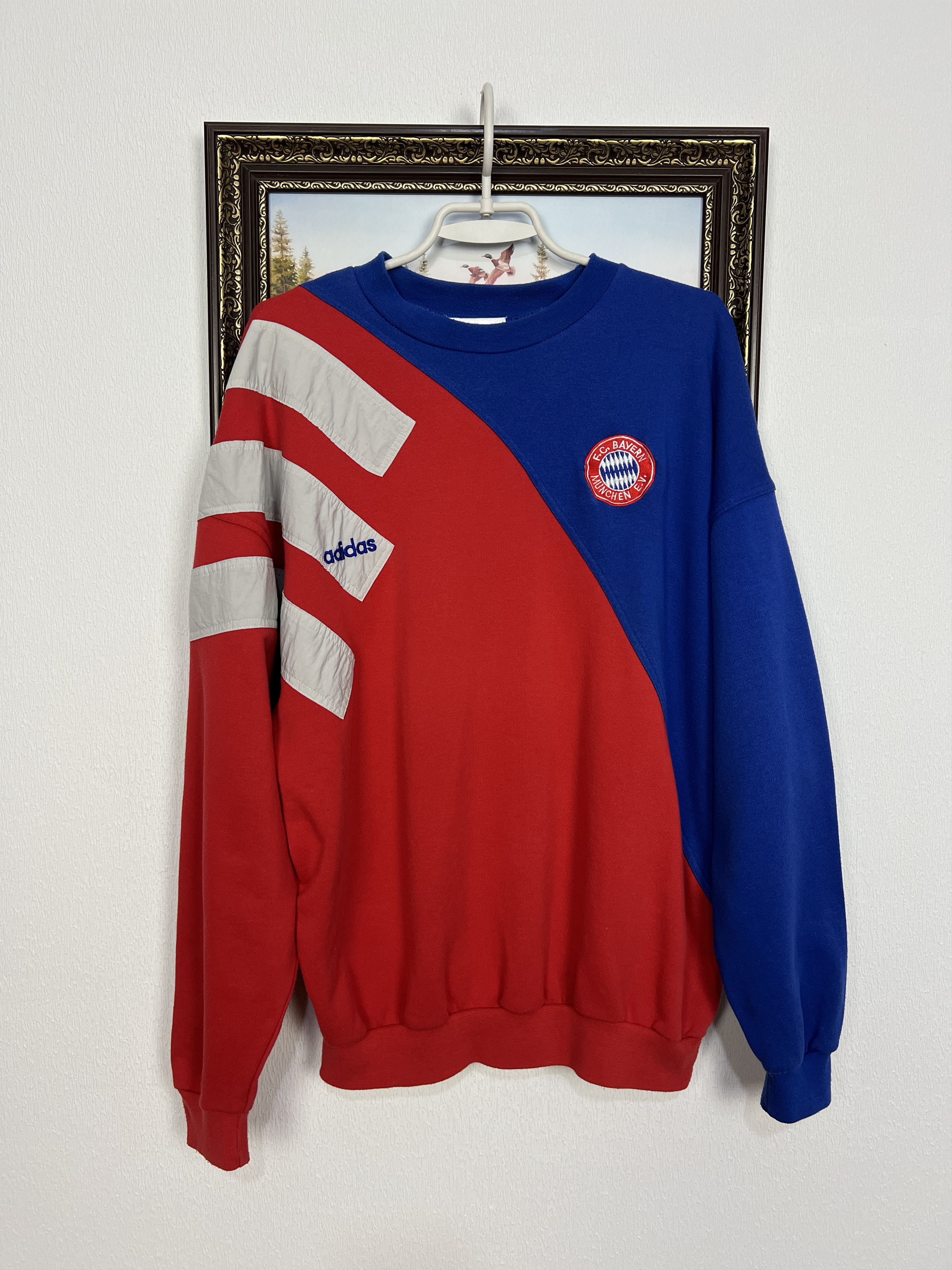Adidas Bayern Munich Football Sweatshirt Soccer Track Top Crewneck Size US M / EU 48-50 / 2 - 1 Thumbnail