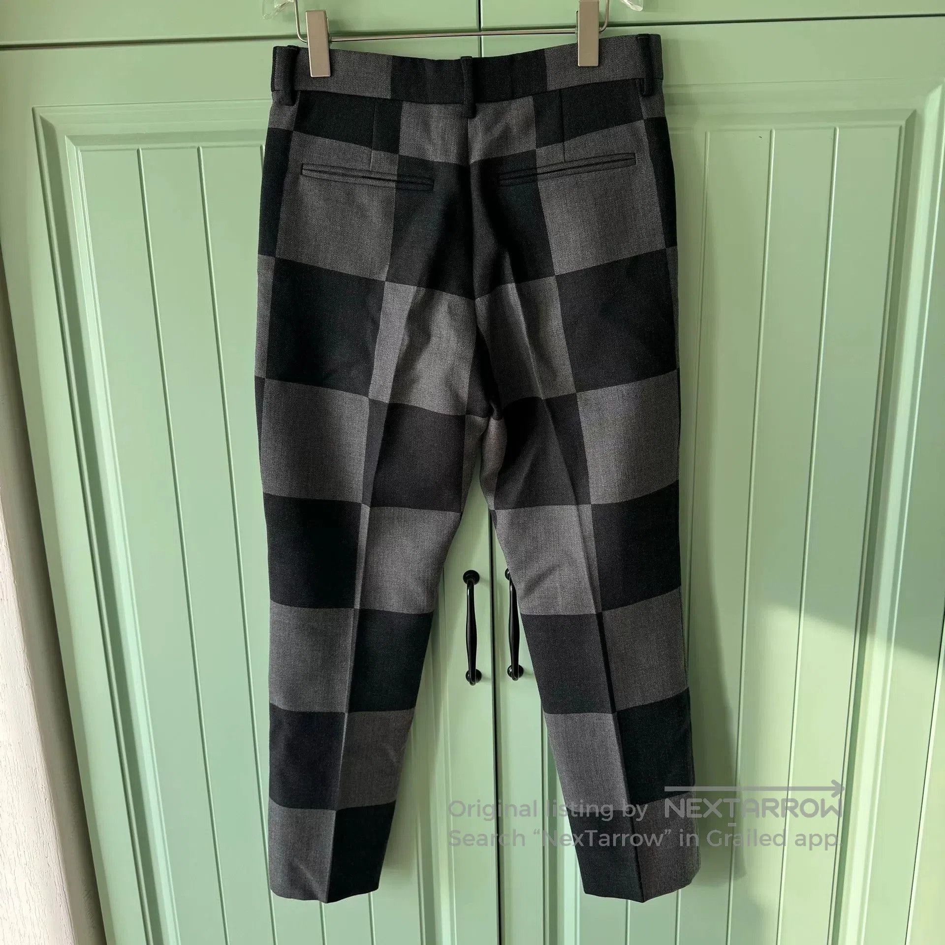 Louis Vuitton LV x NIGO Checkered Wool Trousers. Size US 40 / EU 56 - 2 Thumbnail