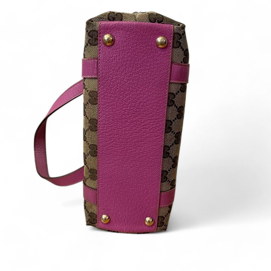 Gucci Gucci - Charm Handbag Mini Monogram Pink Size ONE SIZE - 4 Thumbnail
