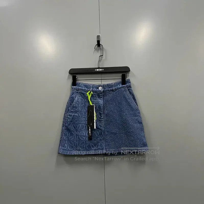 Loewe Loewe Summer Blue Cotton Mini Skirt . Size 26" / US 2 / IT 38 - 1 Thumbnail