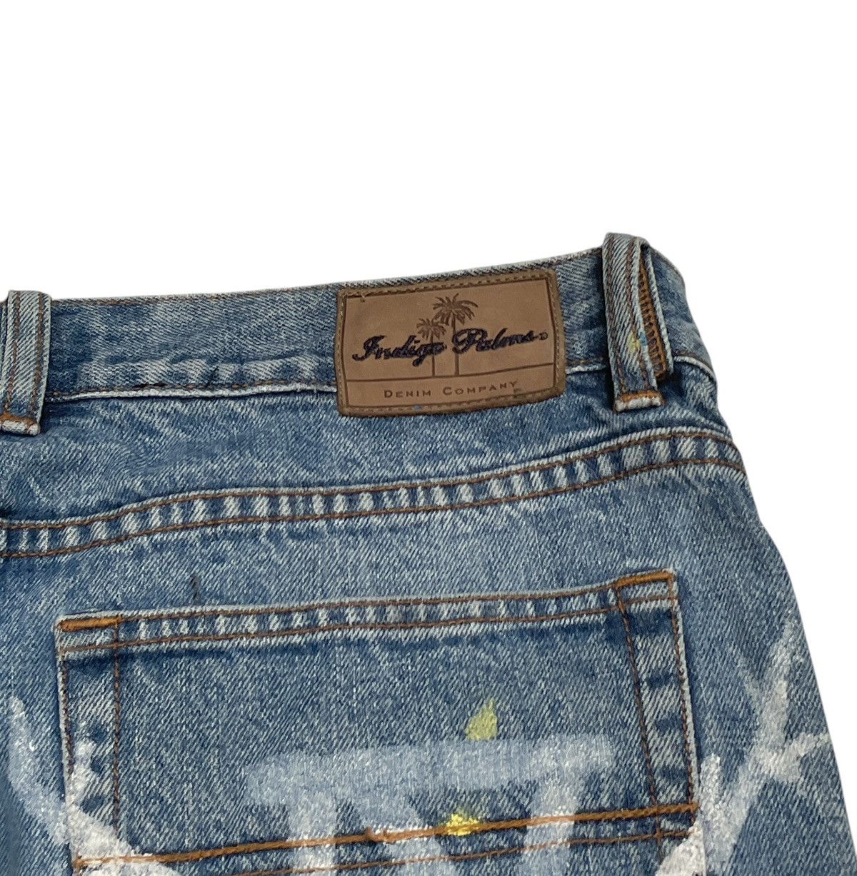 Indigo Palms × Vintage Rare Design Vintage Brand Indigo Palms Art Jeans 1990s Size US 35 - 9 Thumbnail