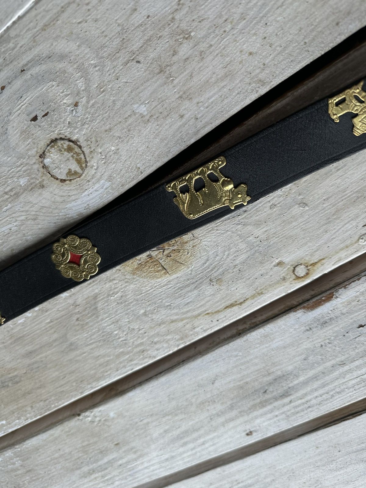 Designer × Vintage ❗️ETRO style Gotic vintage belt OPIUM goth BB simon MONEY Size ONE SIZE - 3 Thumbnail