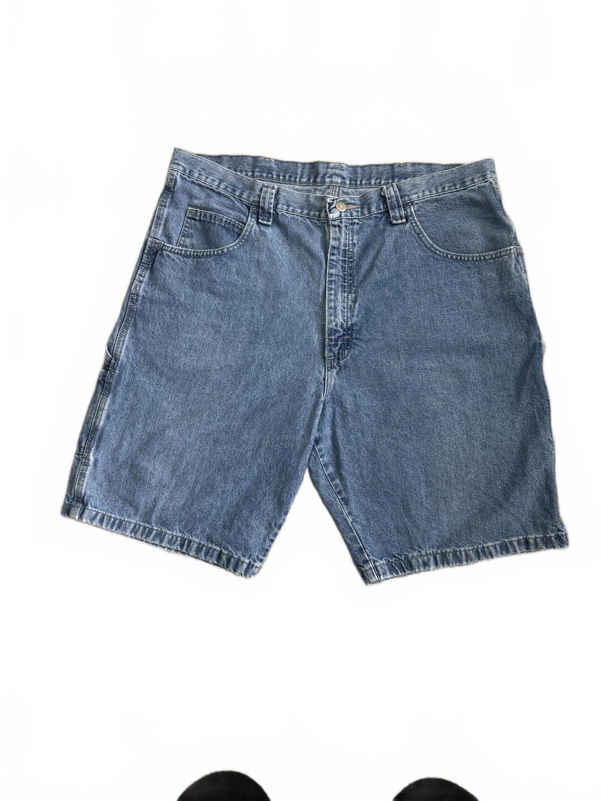 Designer Mens Vintage Y2K Wrangler Carpenter Basic Denim Jean Shorts Size US 38 / EU 54 - 2 Thumbnail