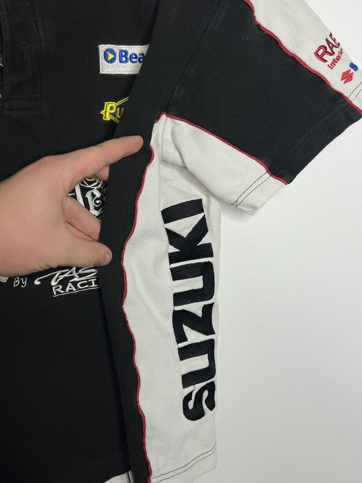 Formula 1 Vintage Suzuki Jas Racing No Half Measures Polo Shirt Size US M / EU 48-50 / 2 - 8 Thumbnail
