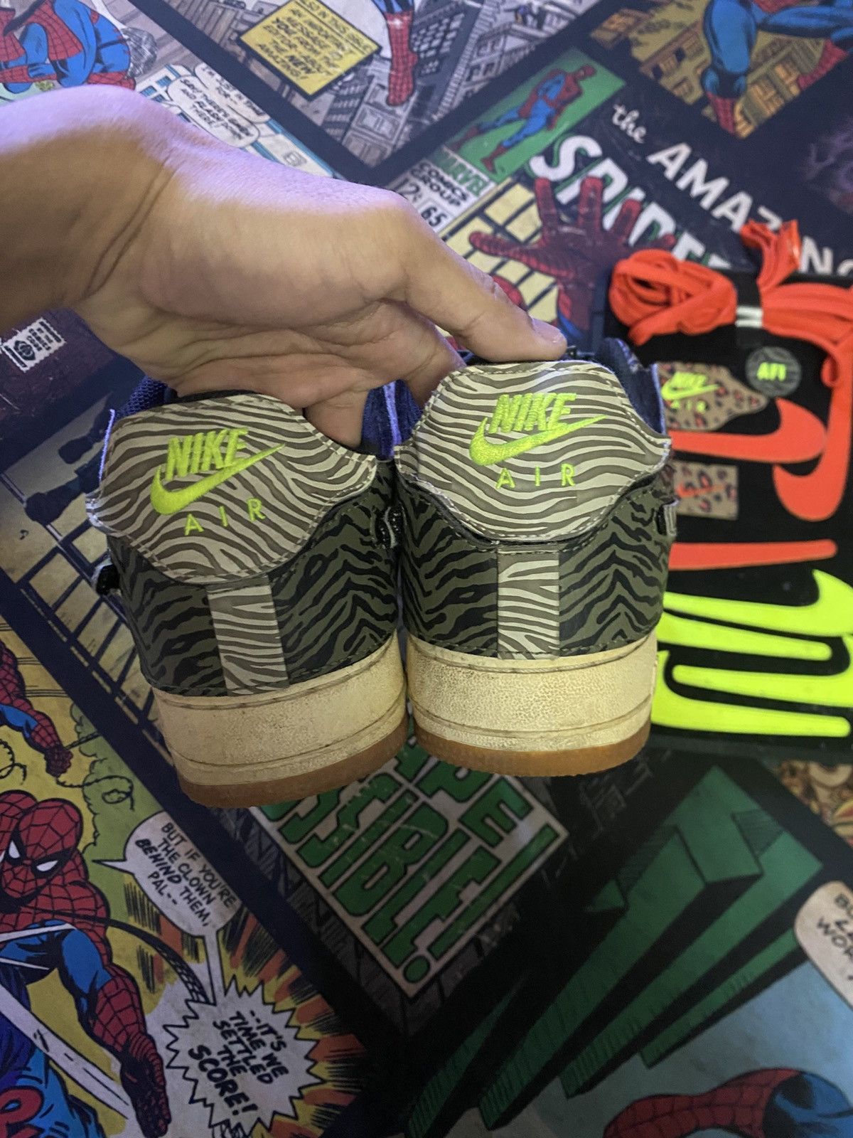 Nike Nike Air Force 1 Animal Paint Size US 8.5 / EU 41-42 - 3 Thumbnail
